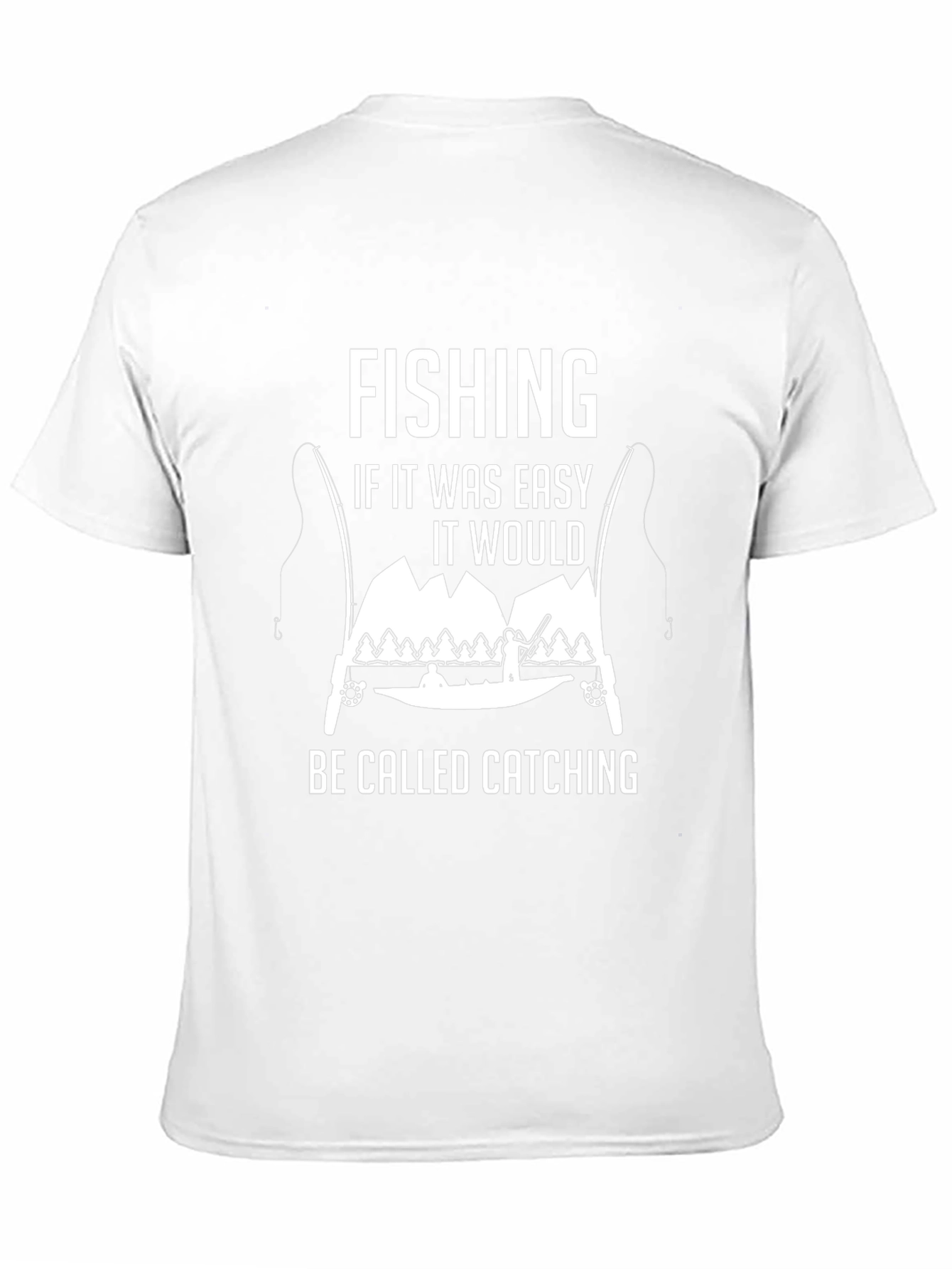 Camiseta Negra Divertida de Pesca