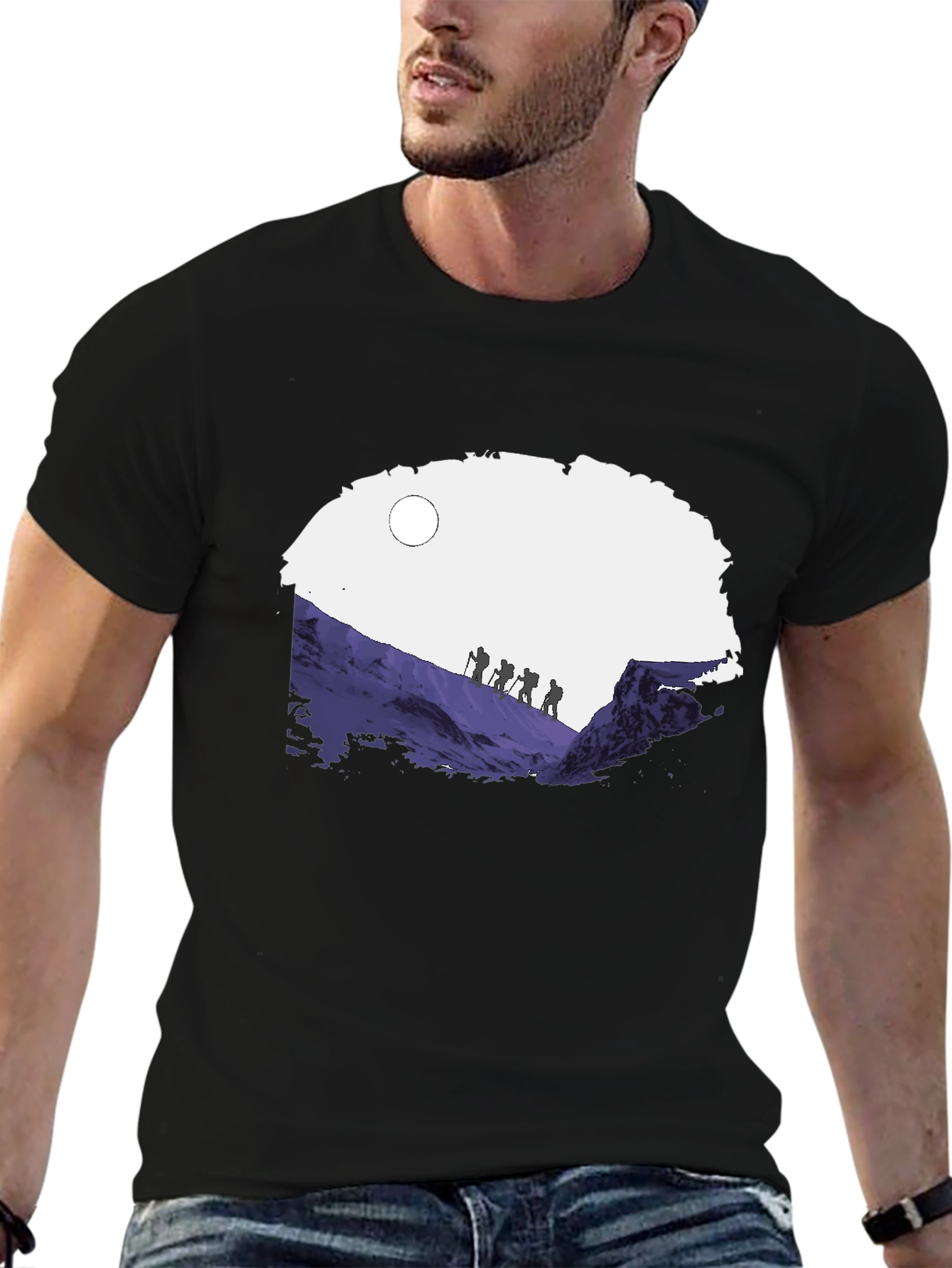 Camiseta Hombre Diseño Montañismo Aventura