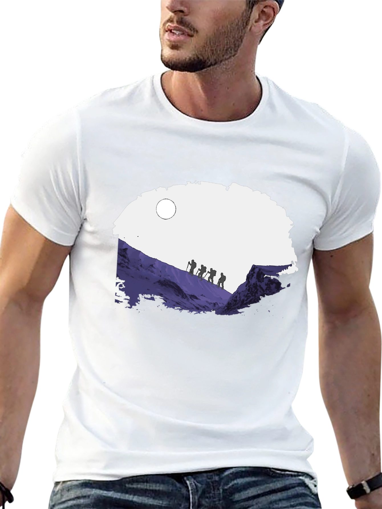 Camiseta Hombre Diseño Montañismo Aventura