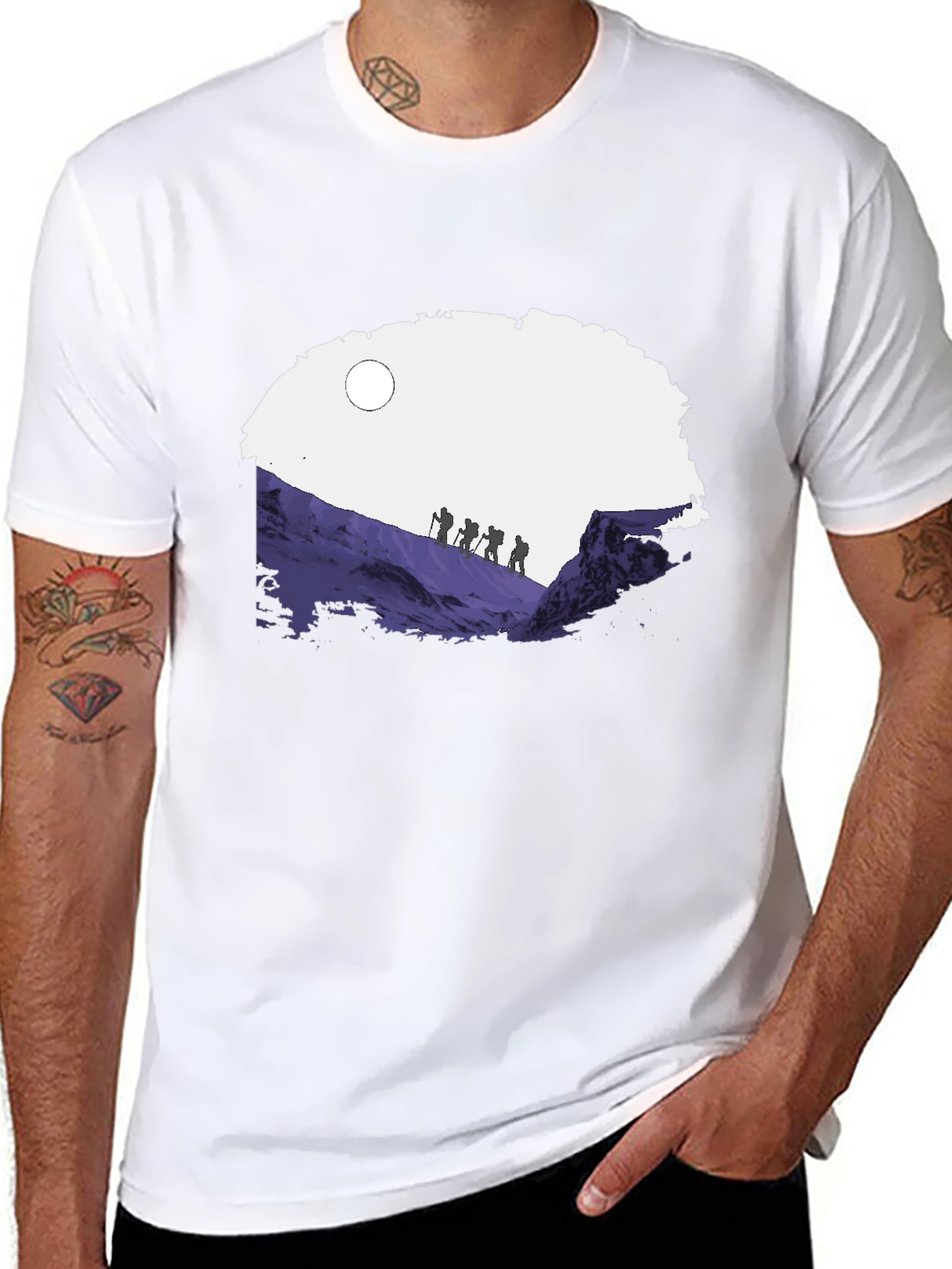Camiseta Hombre Diseño Montañismo Aventura