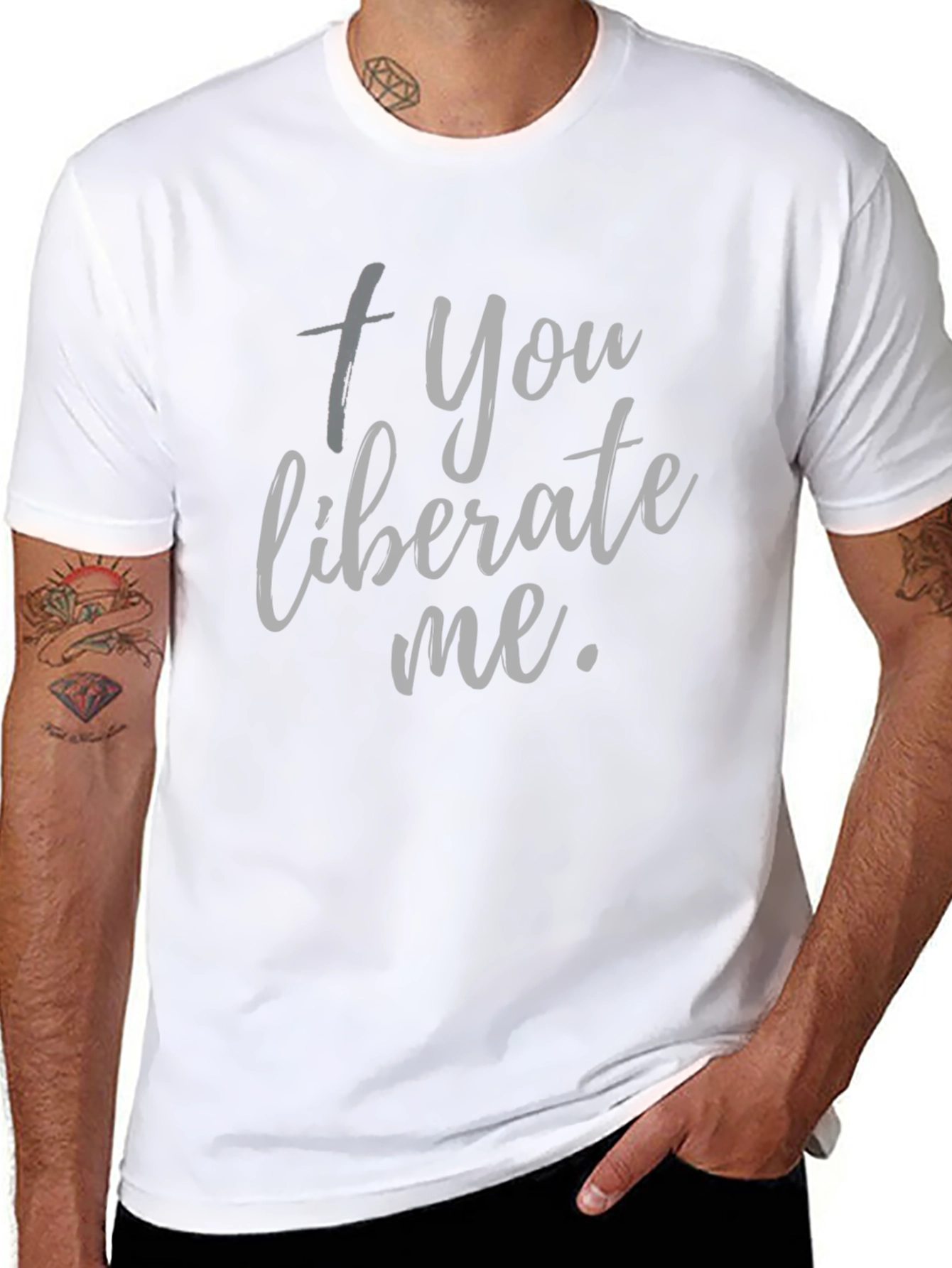 Camiseta Negra: + You liberate me.