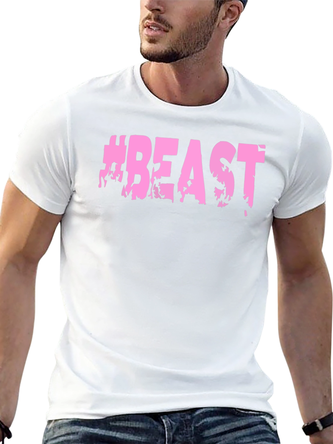 Camiseta Negra #BEAST Hombre - Estilo Casual