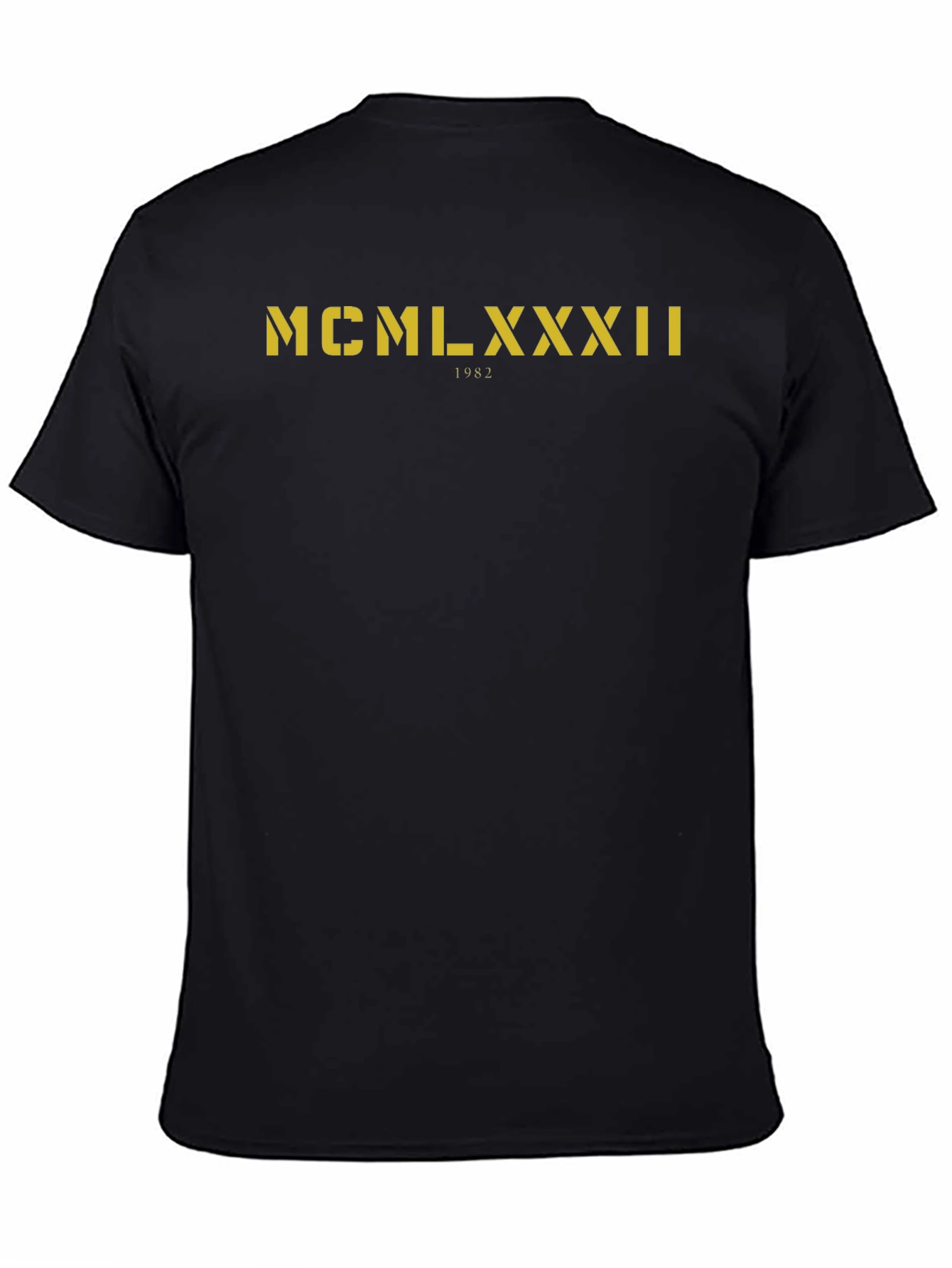 Camiseta Negra Clásica 1982 Estilo Retro