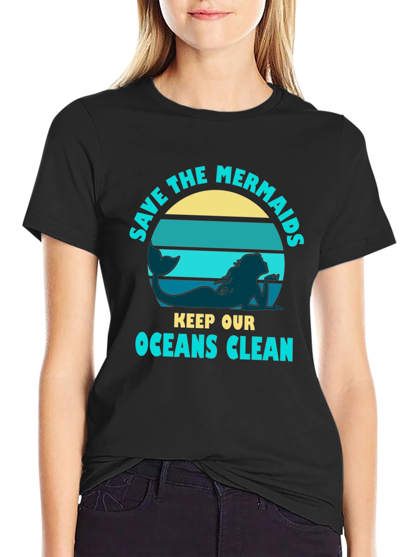 Camiseta Negra Salva a las Sirenas