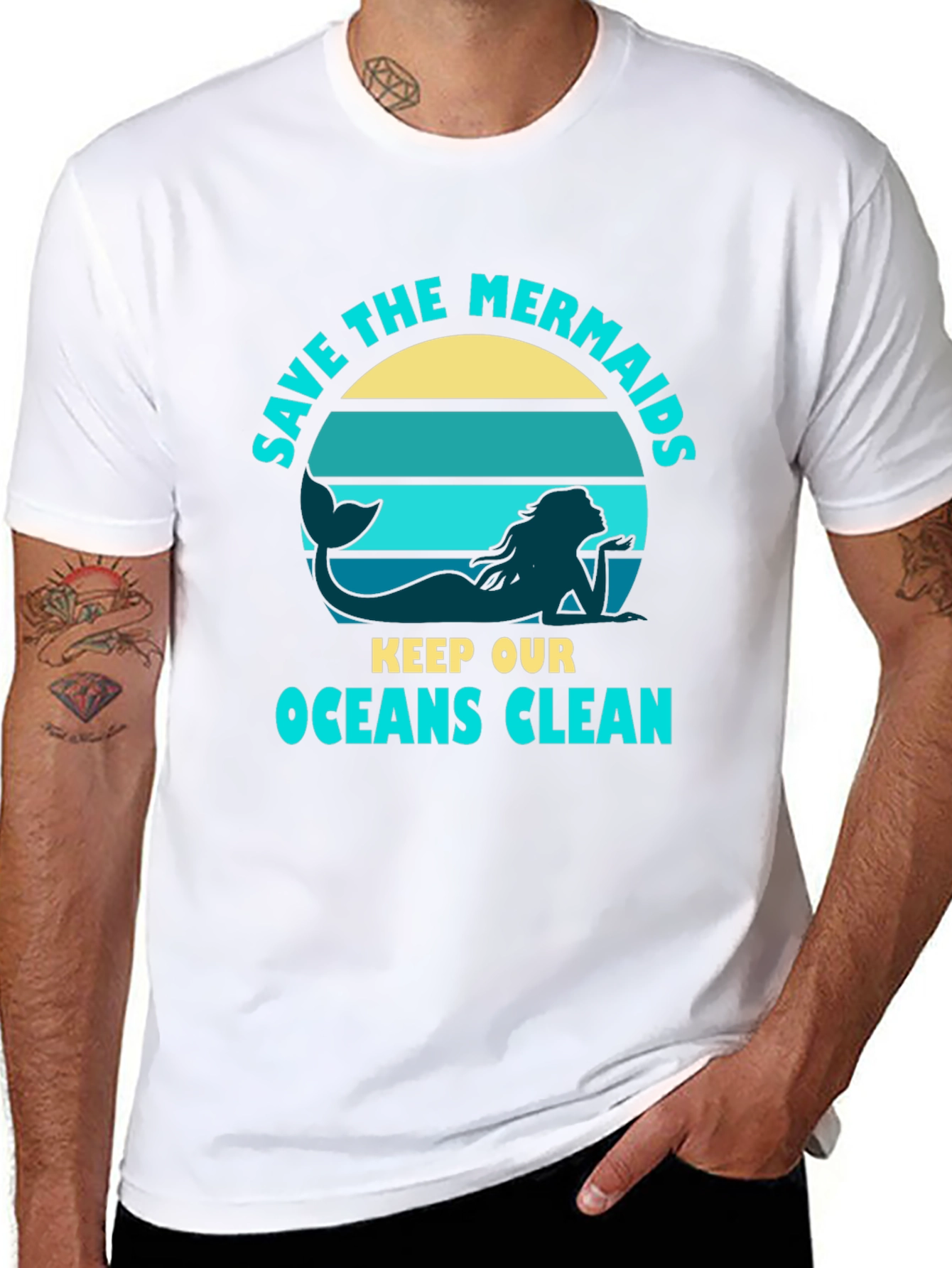Camiseta Negra Salva a las Sirenas
