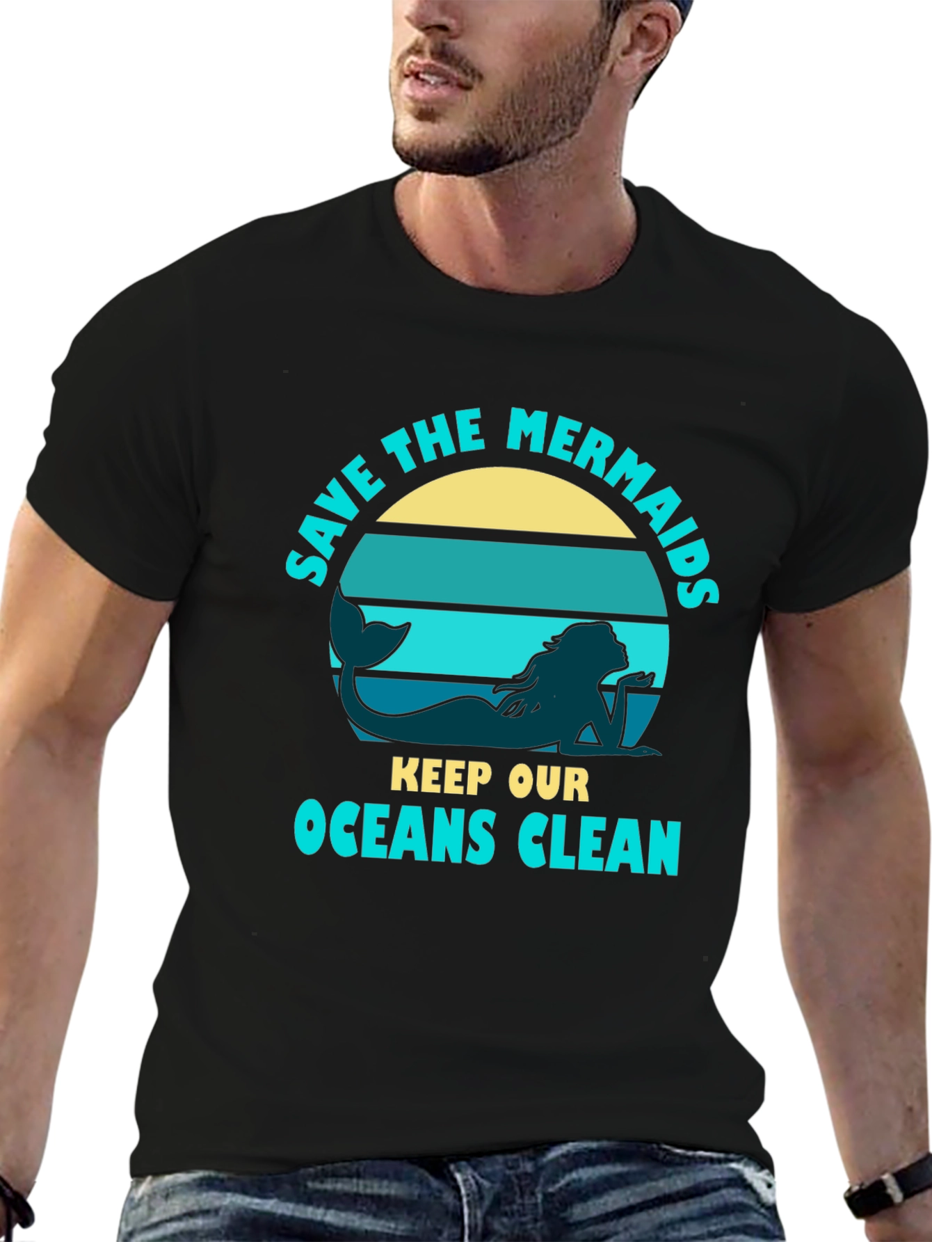 Camiseta Negra Salva a las Sirenas