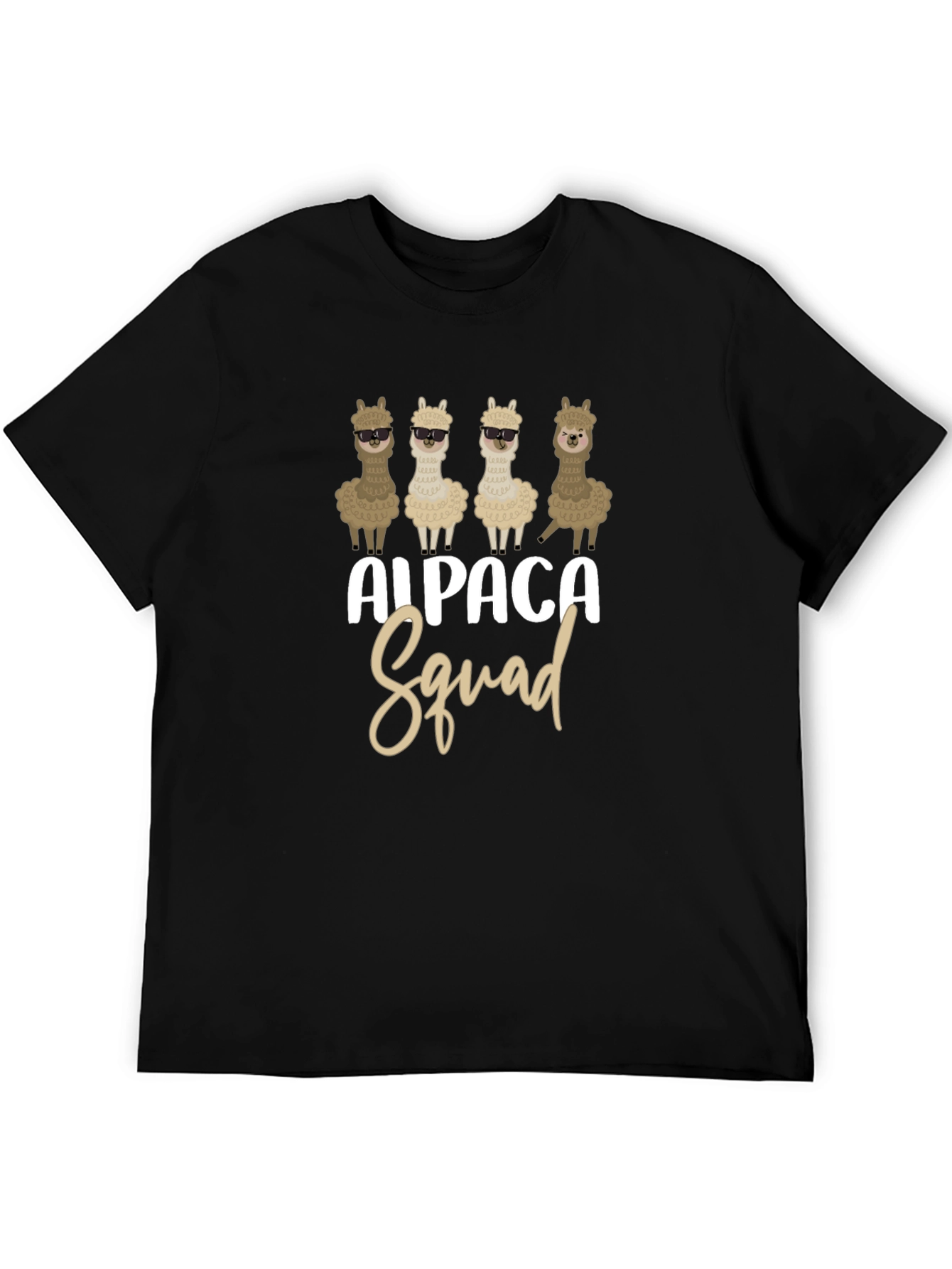 Camiseta Negra Alpaca Squad