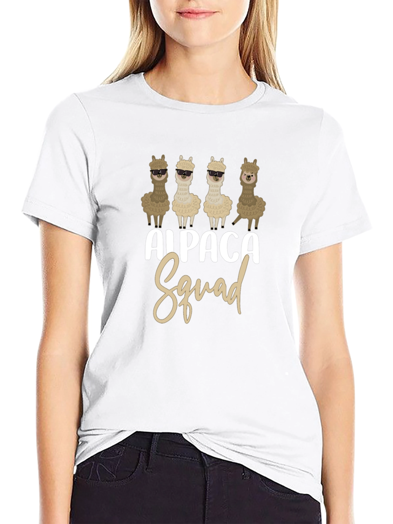 Camiseta Negra Alpaca Squad