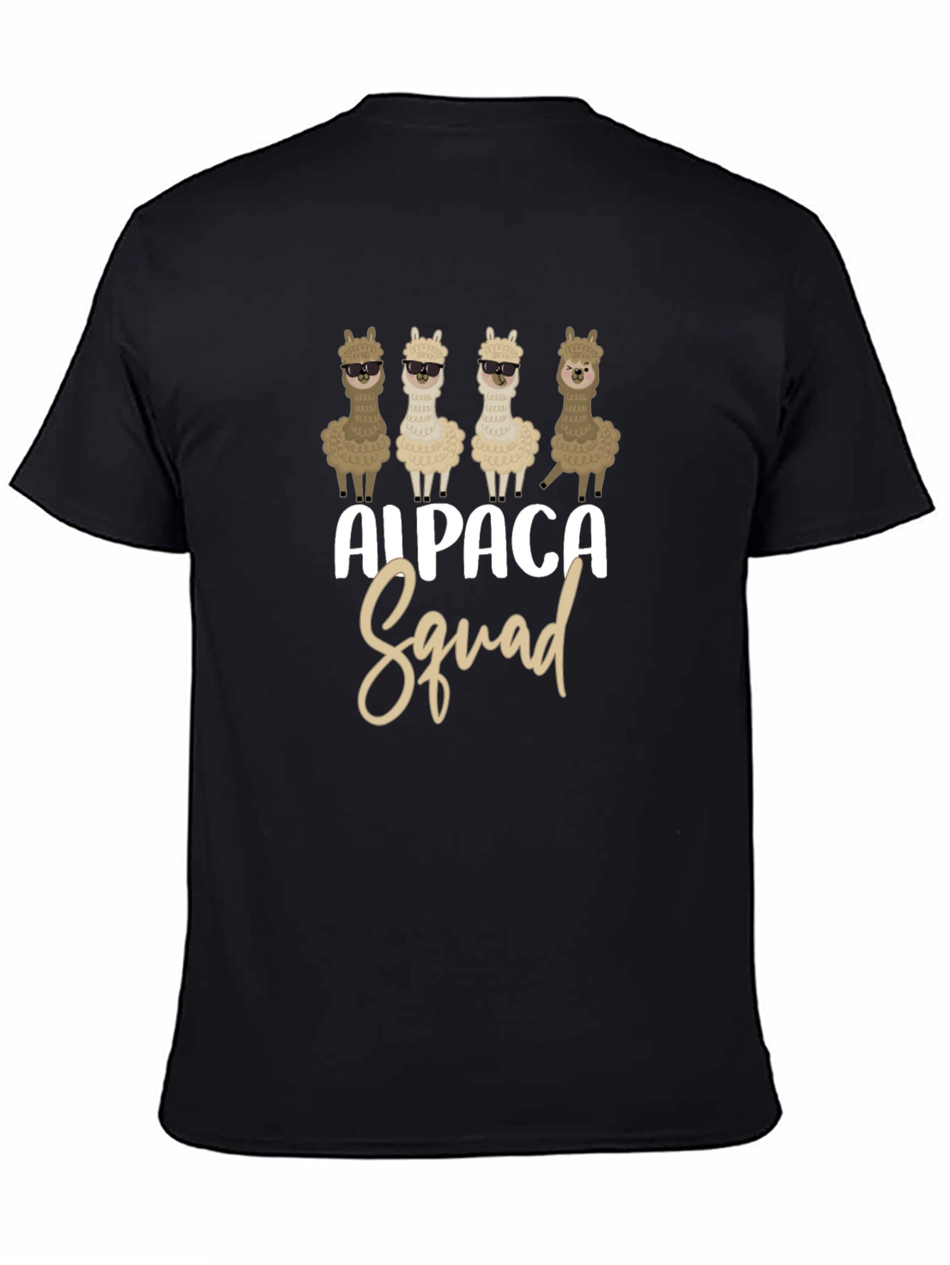 Camiseta Negra Alpaca Squad