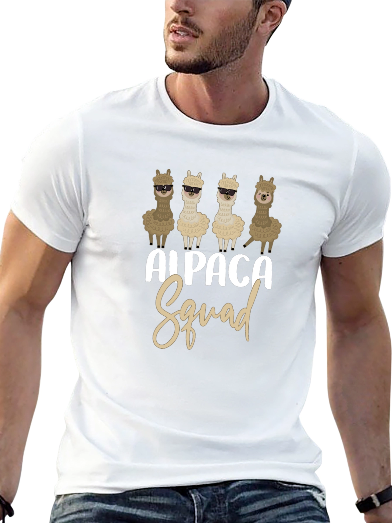 Camiseta Negra Alpaca Squad