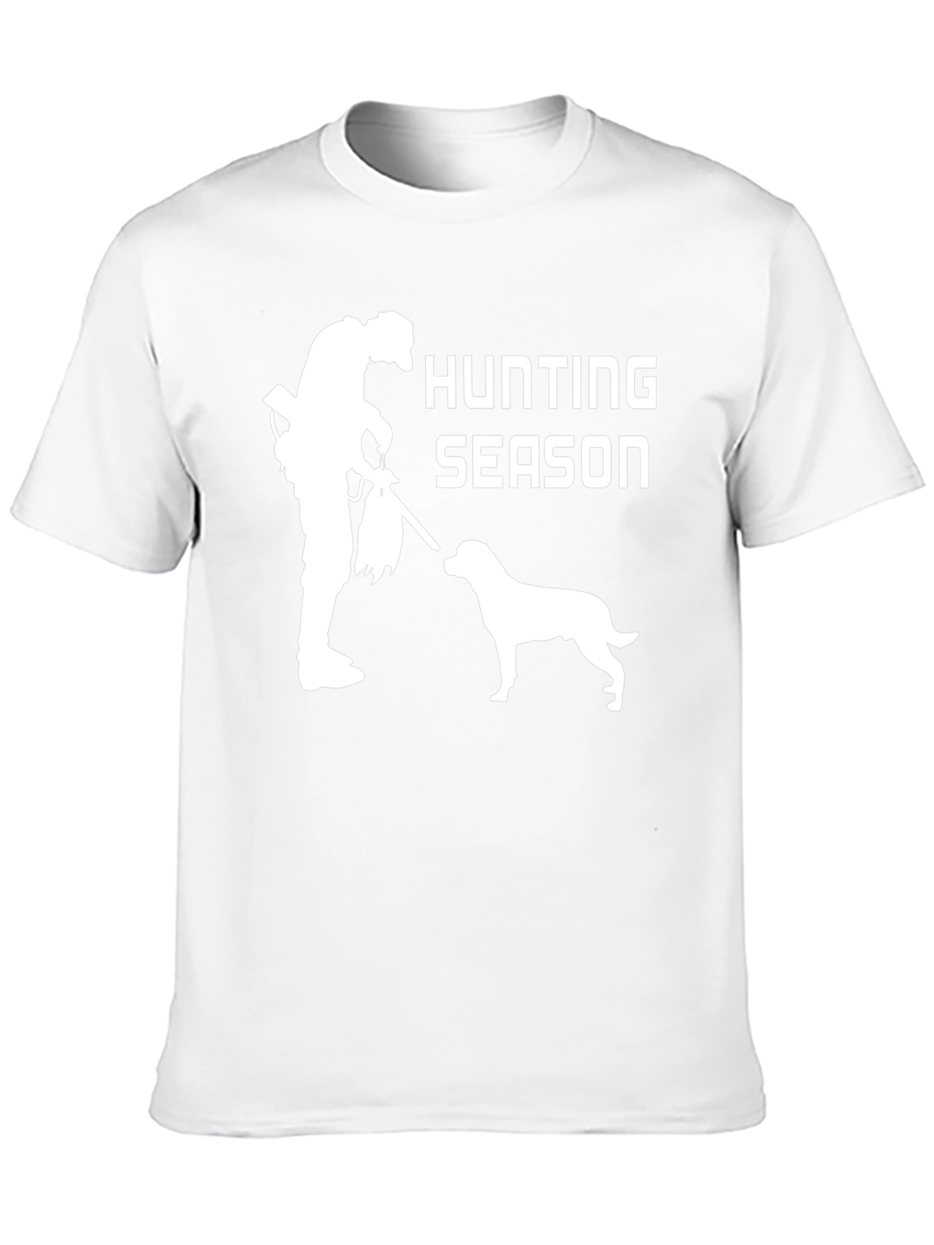 Camiseta Negra: Temporada de Caza con Perro
