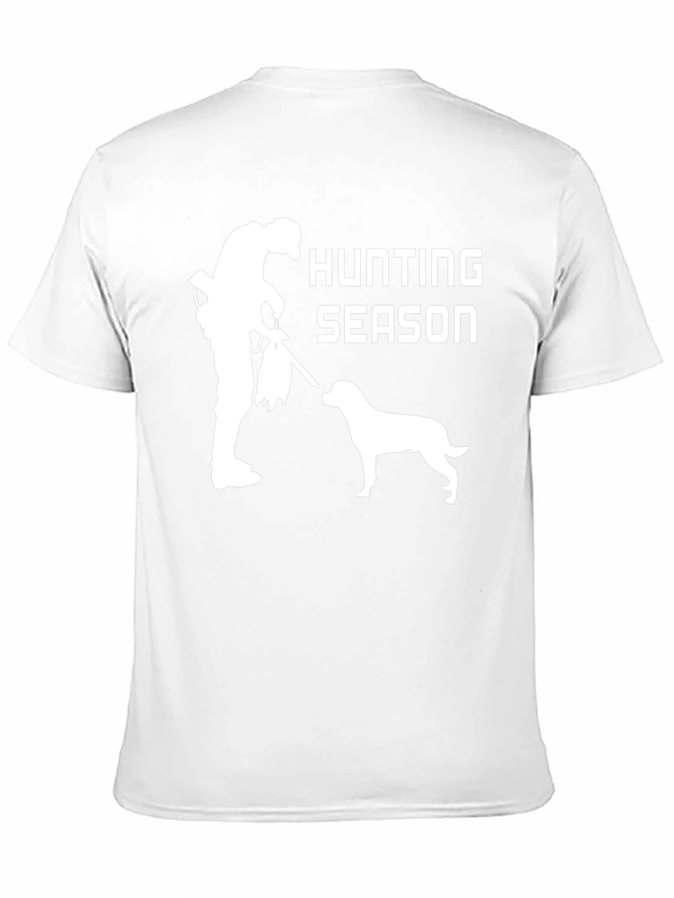 Camiseta Negra: Temporada de Caza con Perro