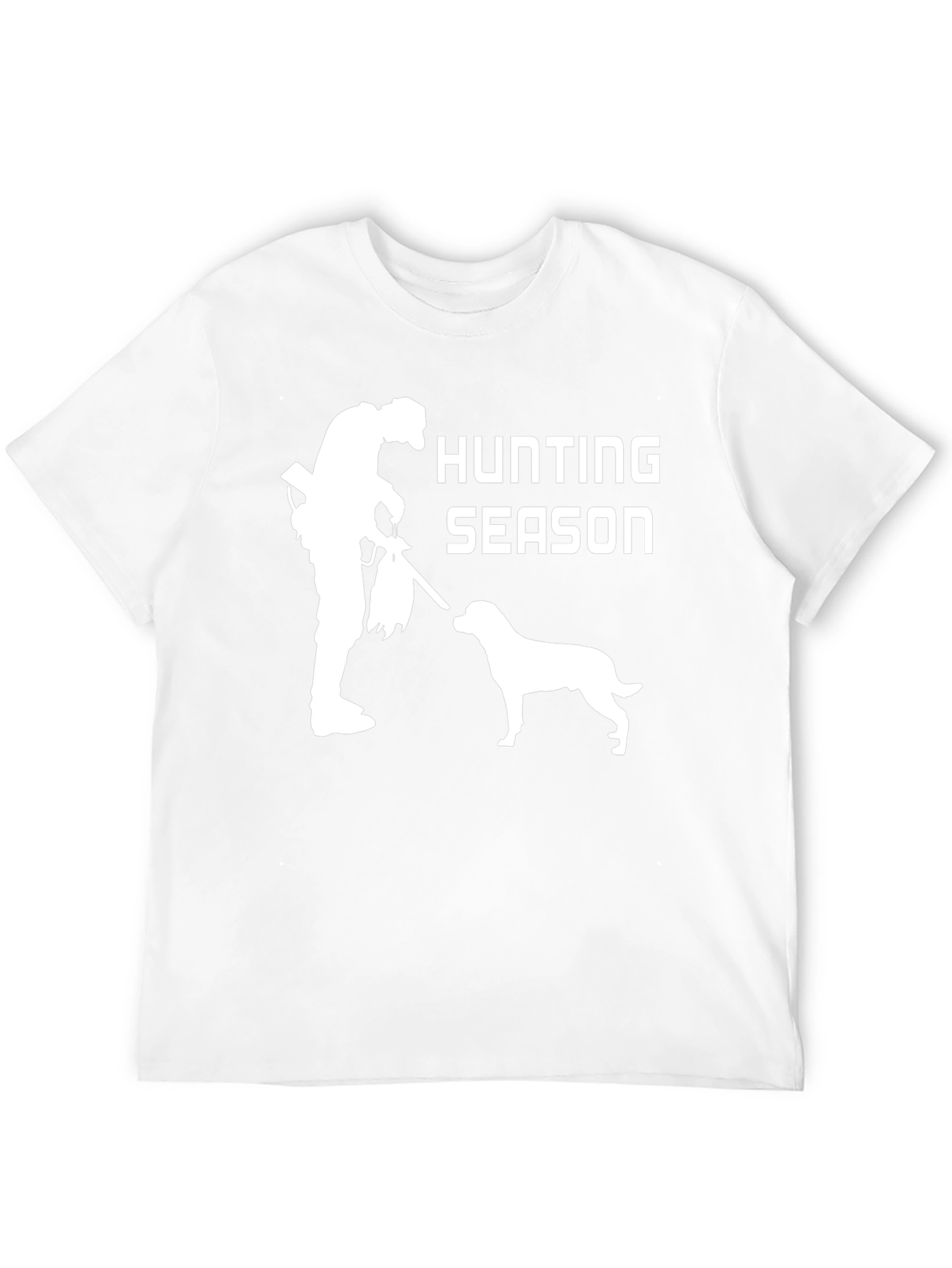 Camiseta Negra: Temporada de Caza con Perro