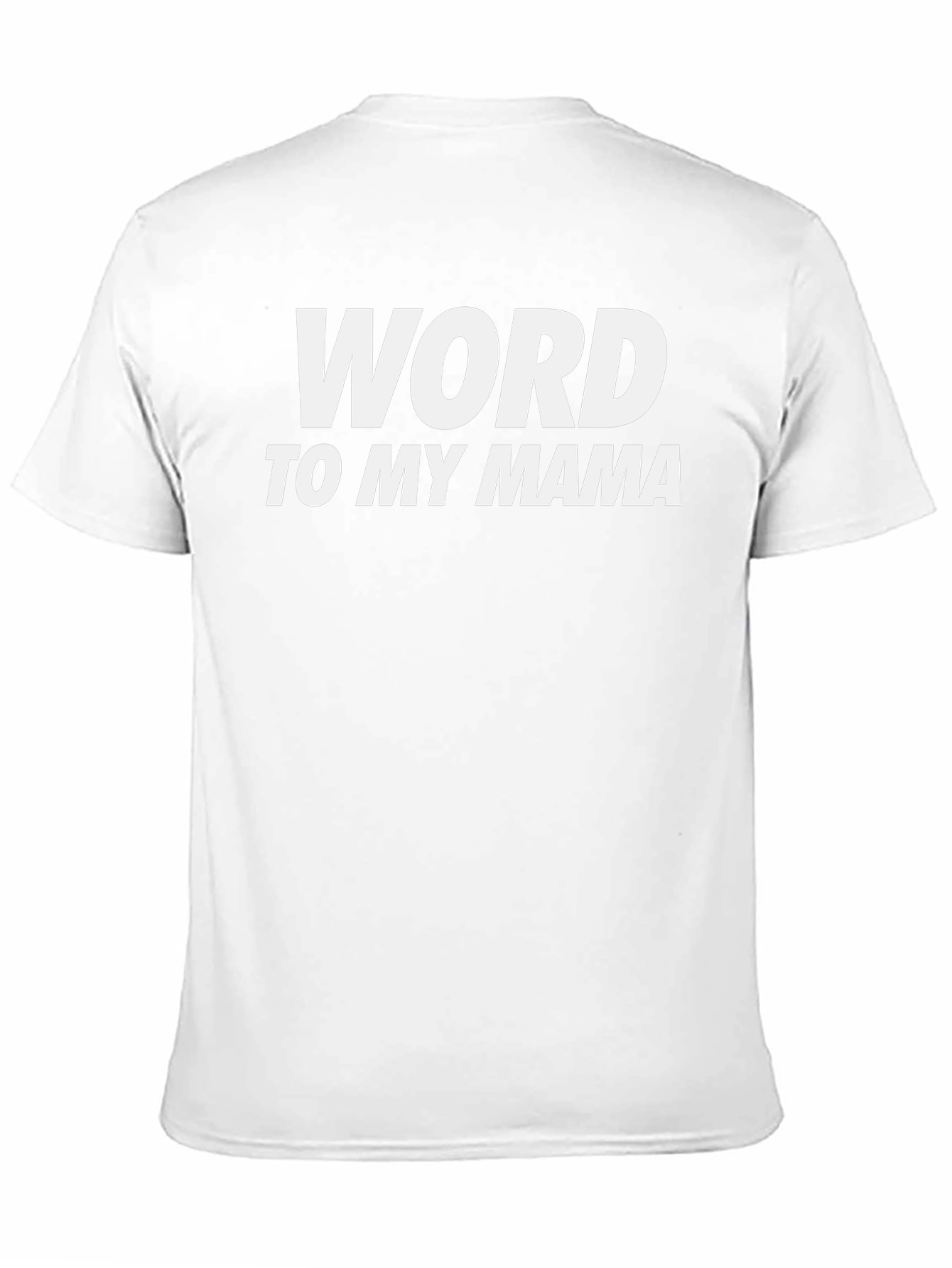 Camiseta Negra Word to My Mama Casual