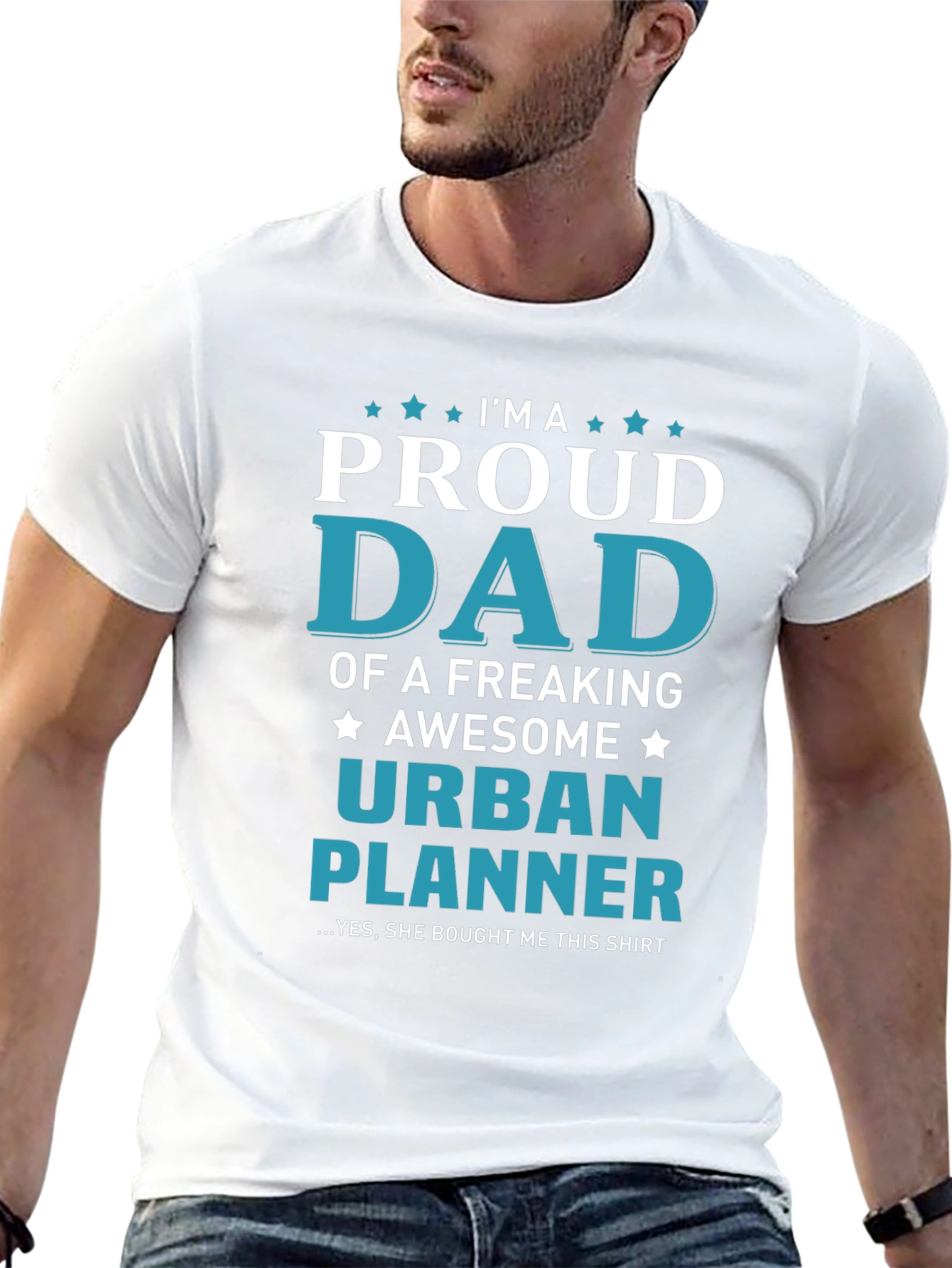 Camiseta Negra: Papá Orgulloso Planificador Urbano