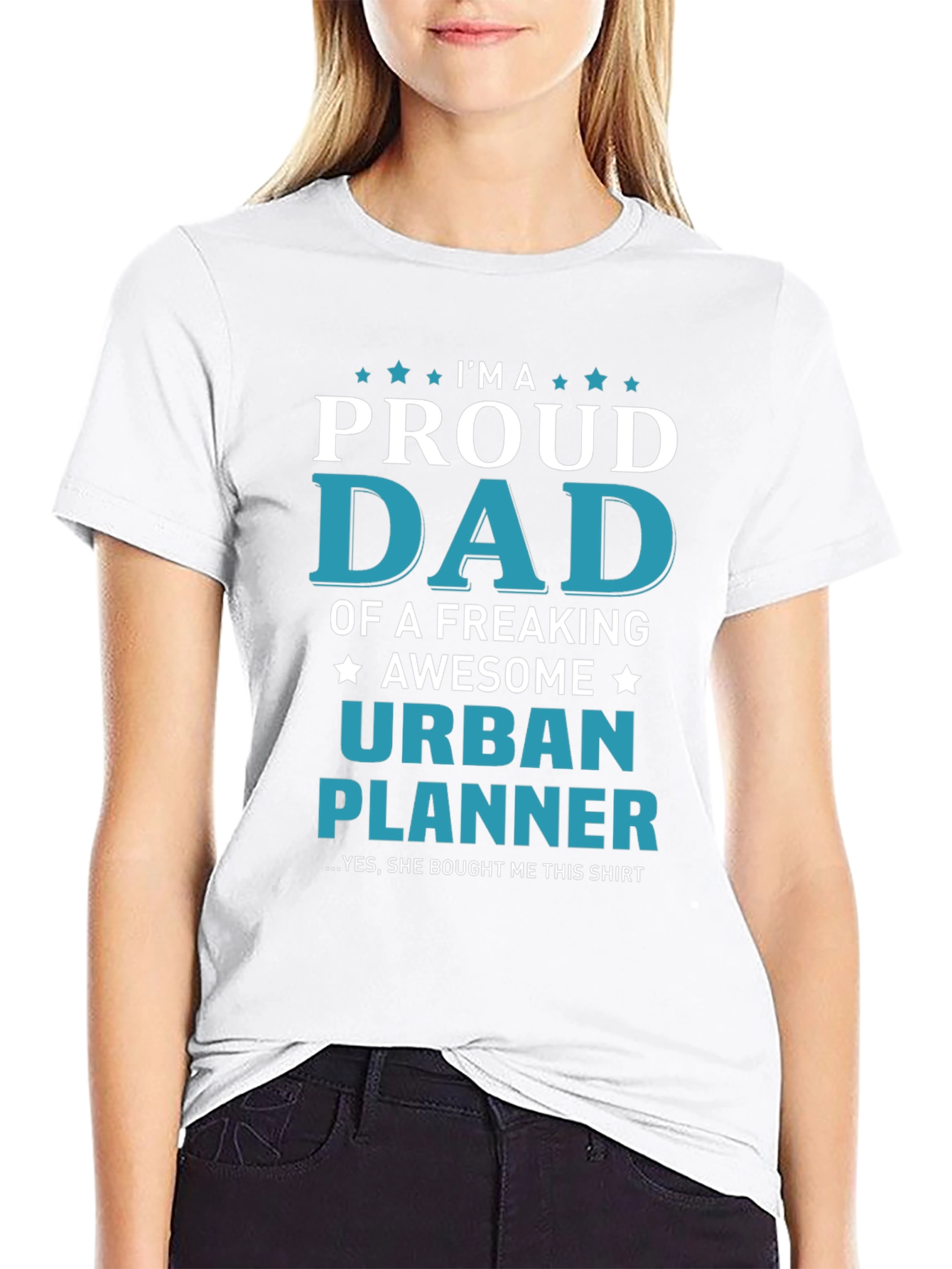 Camiseta Negra: Papá Orgulloso Planificador Urbano