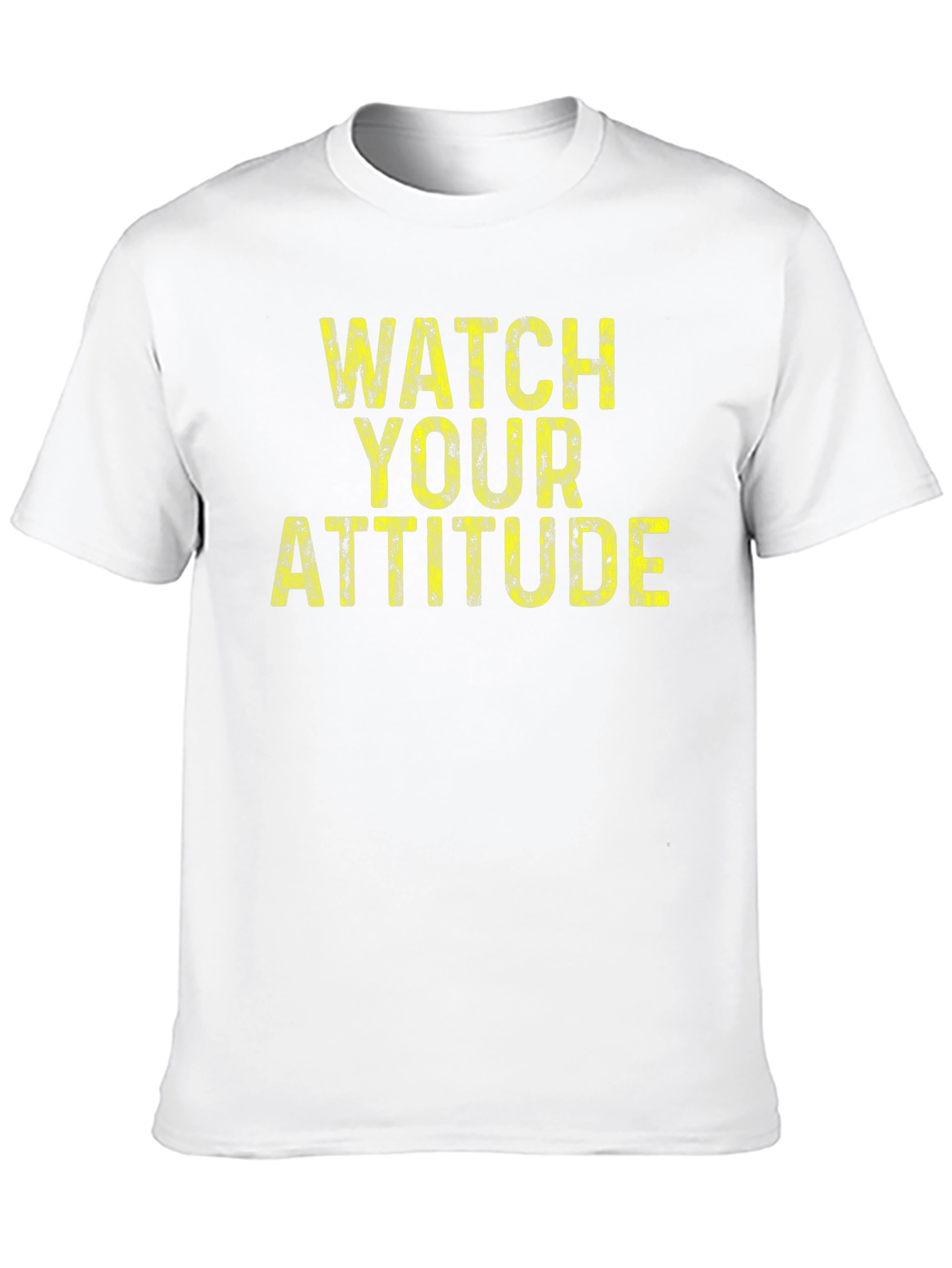 Camiseta Negra con Mensaje Watch Your Attitude