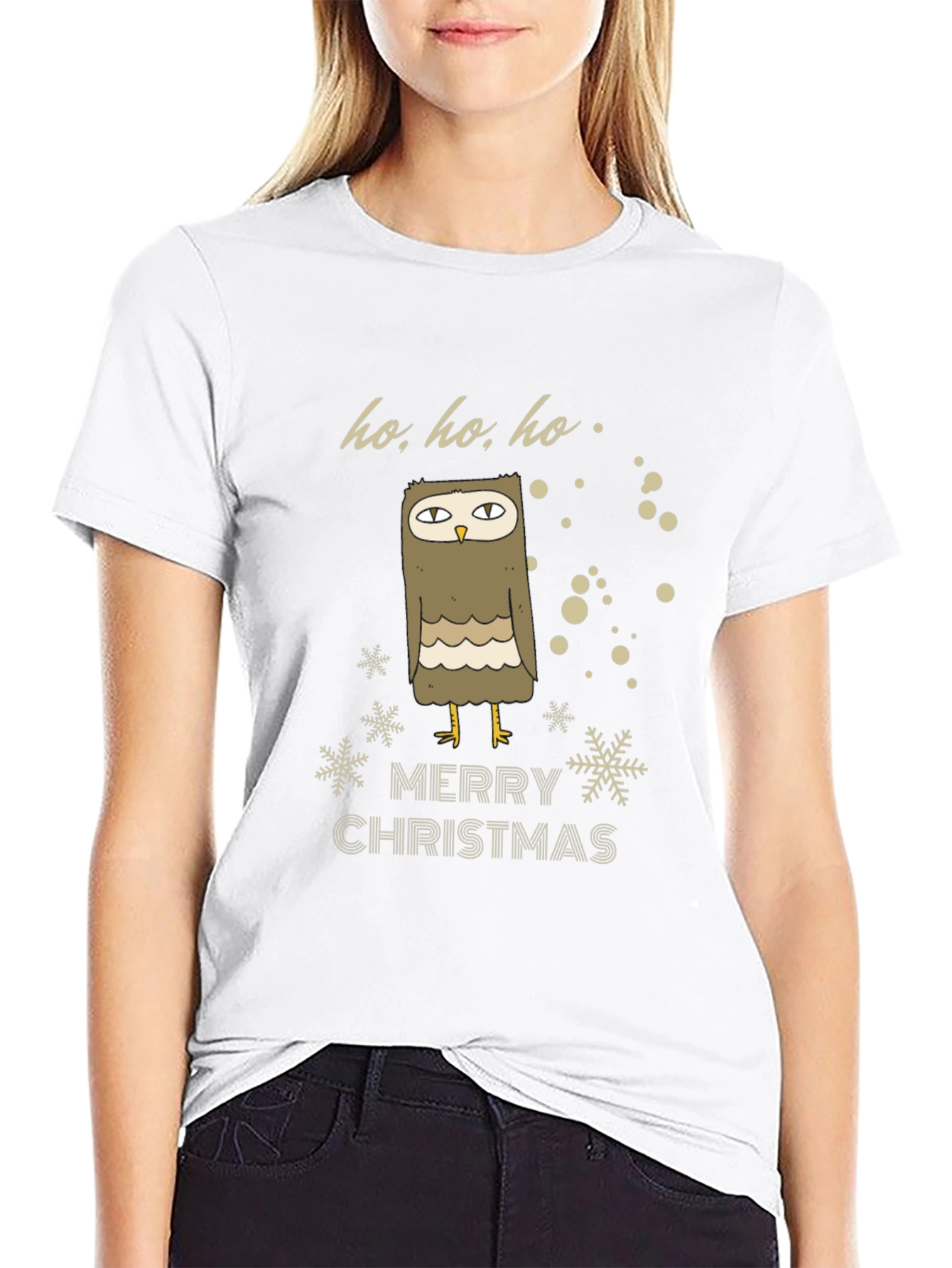Camiseta Navideña con Búho