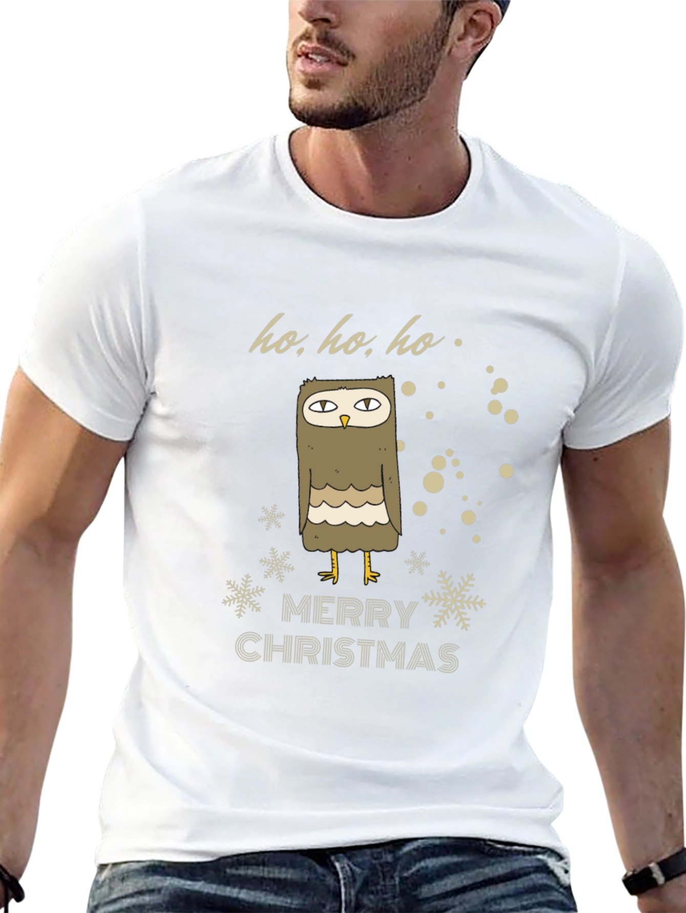 Camiseta Navideña con Búho