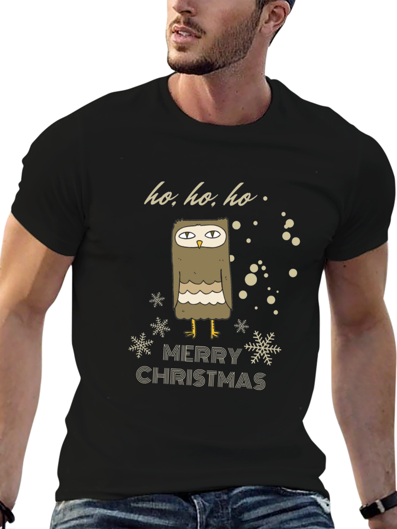 Camiseta Navideña con Búho
