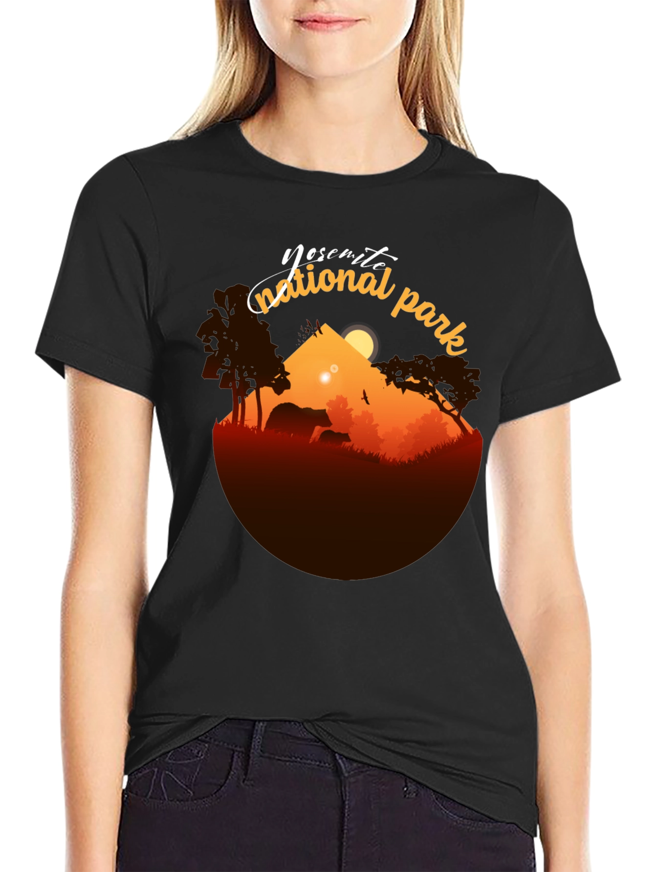 Camiseta Negra Yosemite National Park