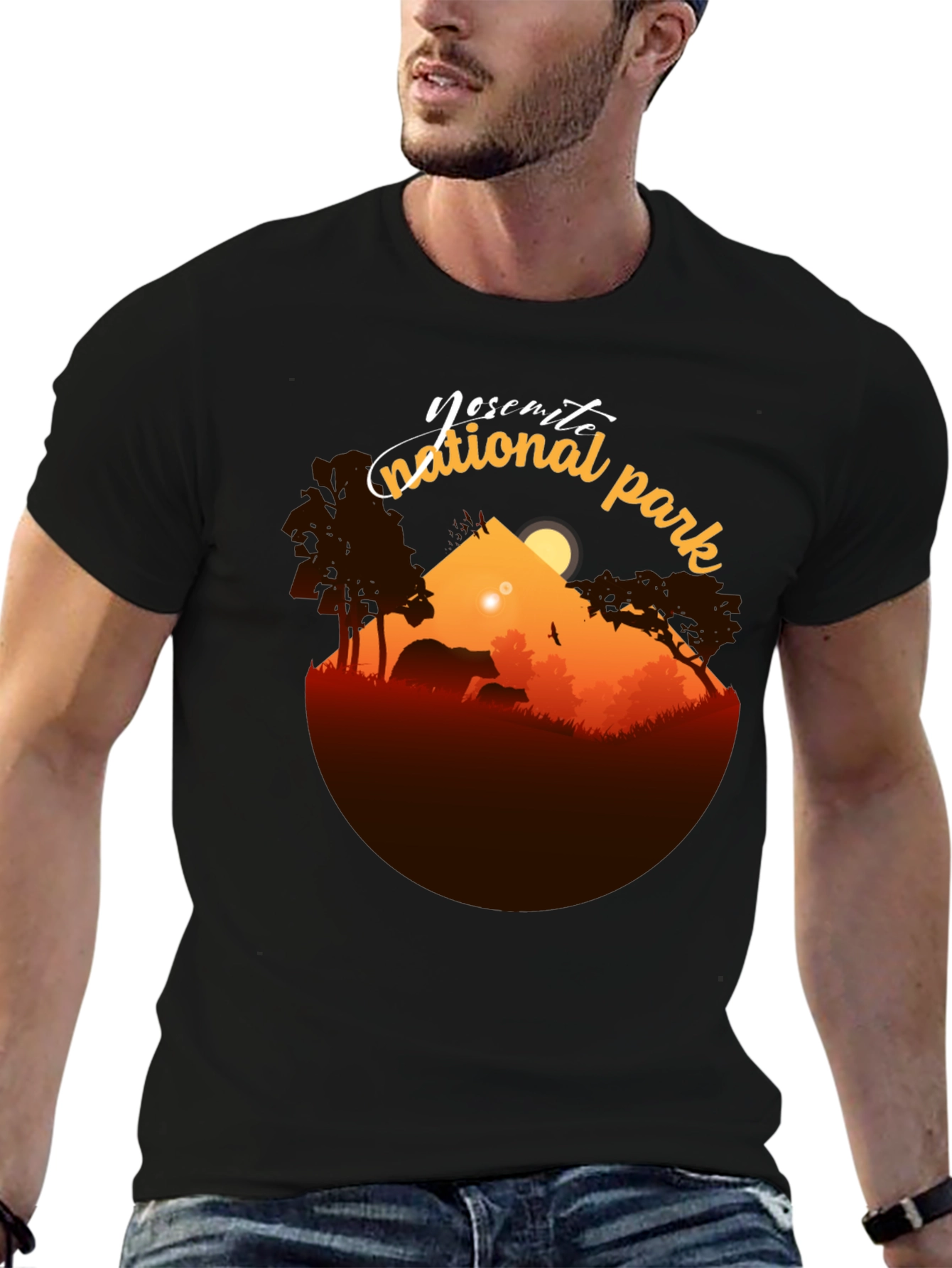 Camiseta Negra Yosemite National Park