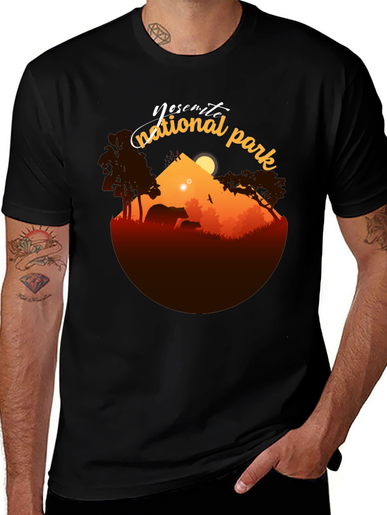 Camiseta Negra Yosemite National Park