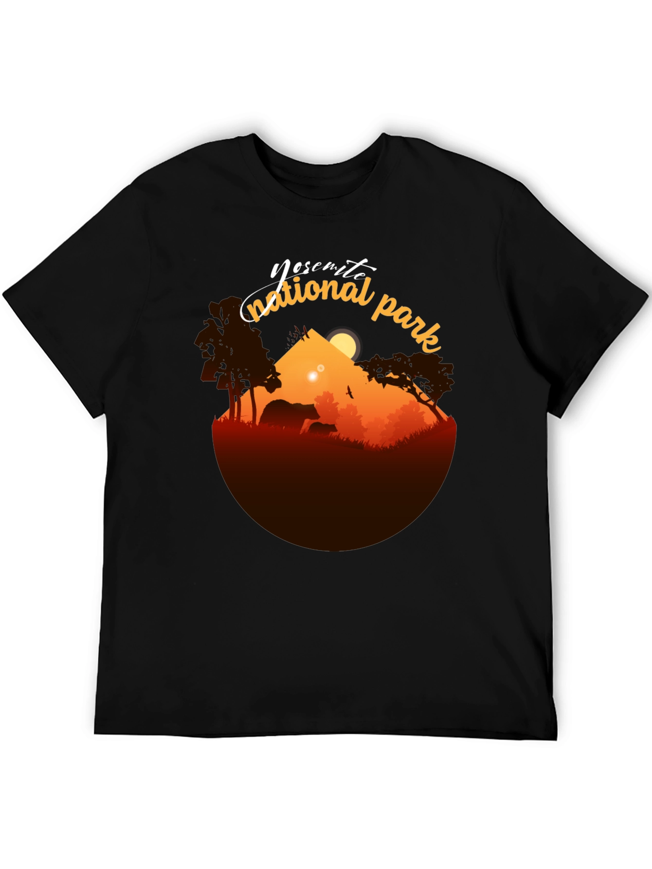 Camiseta Negra Yosemite National Park