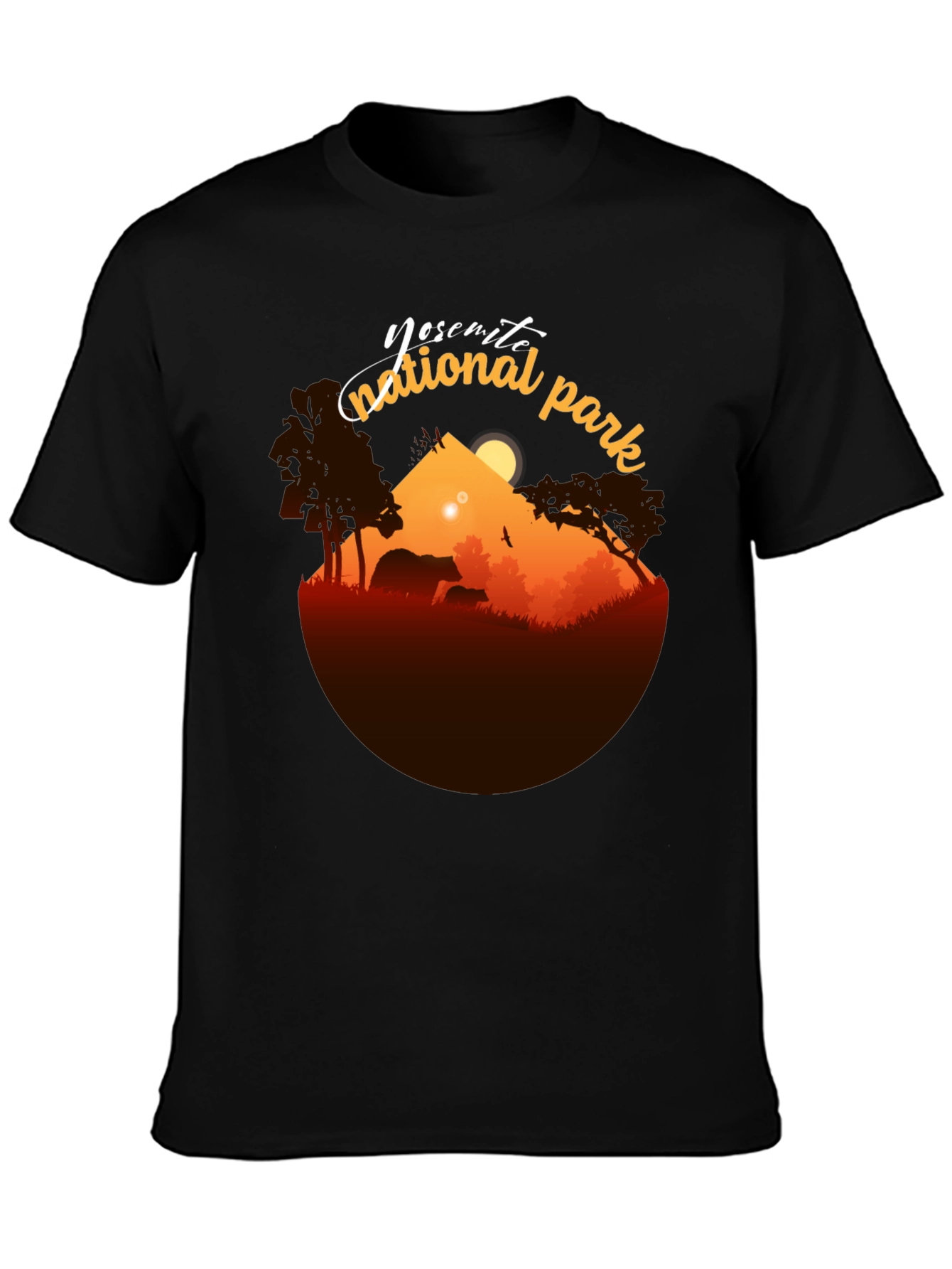 Camiseta Negra Yosemite National Park