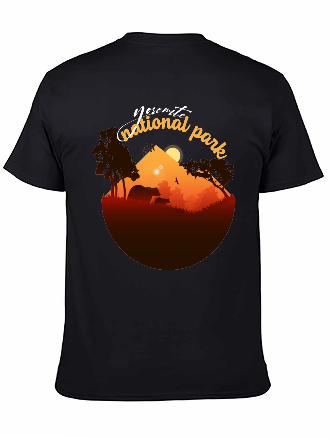 Camiseta Negra Yosemite National Park