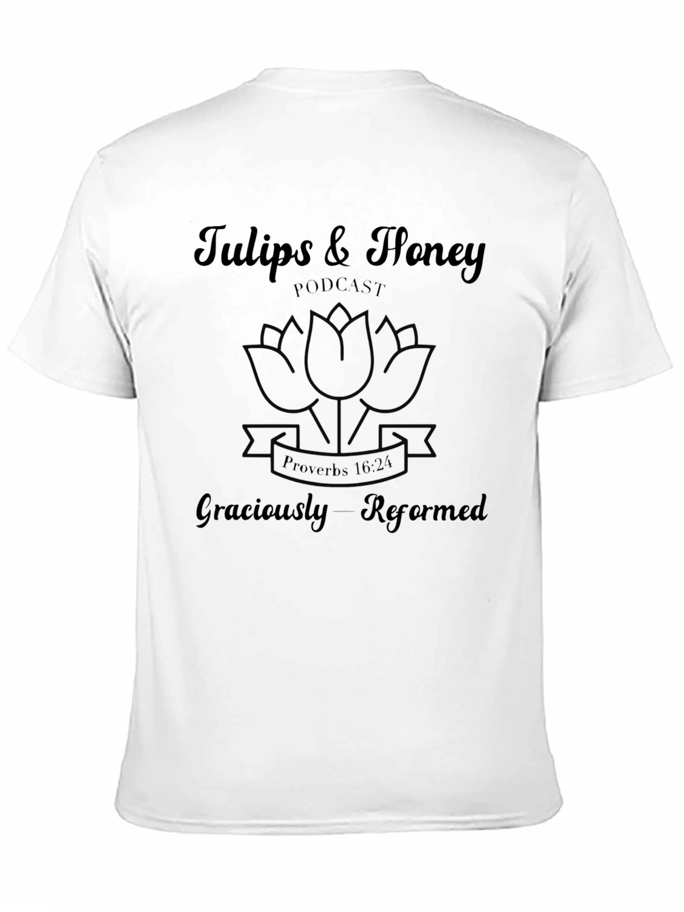 Camiseta Negra Tulips & Honey Podcast