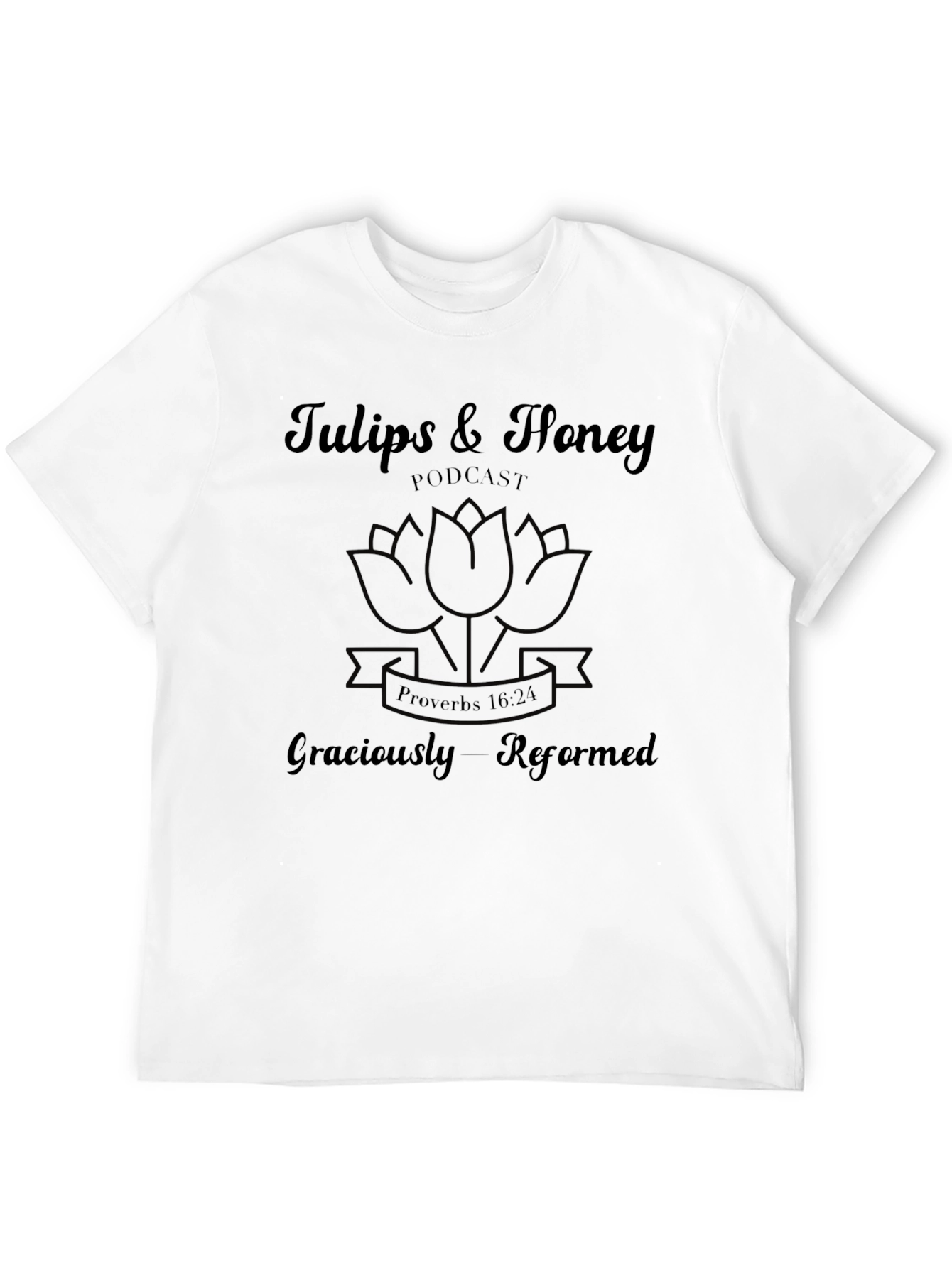 Camiseta Negra Tulips & Honey Podcast
