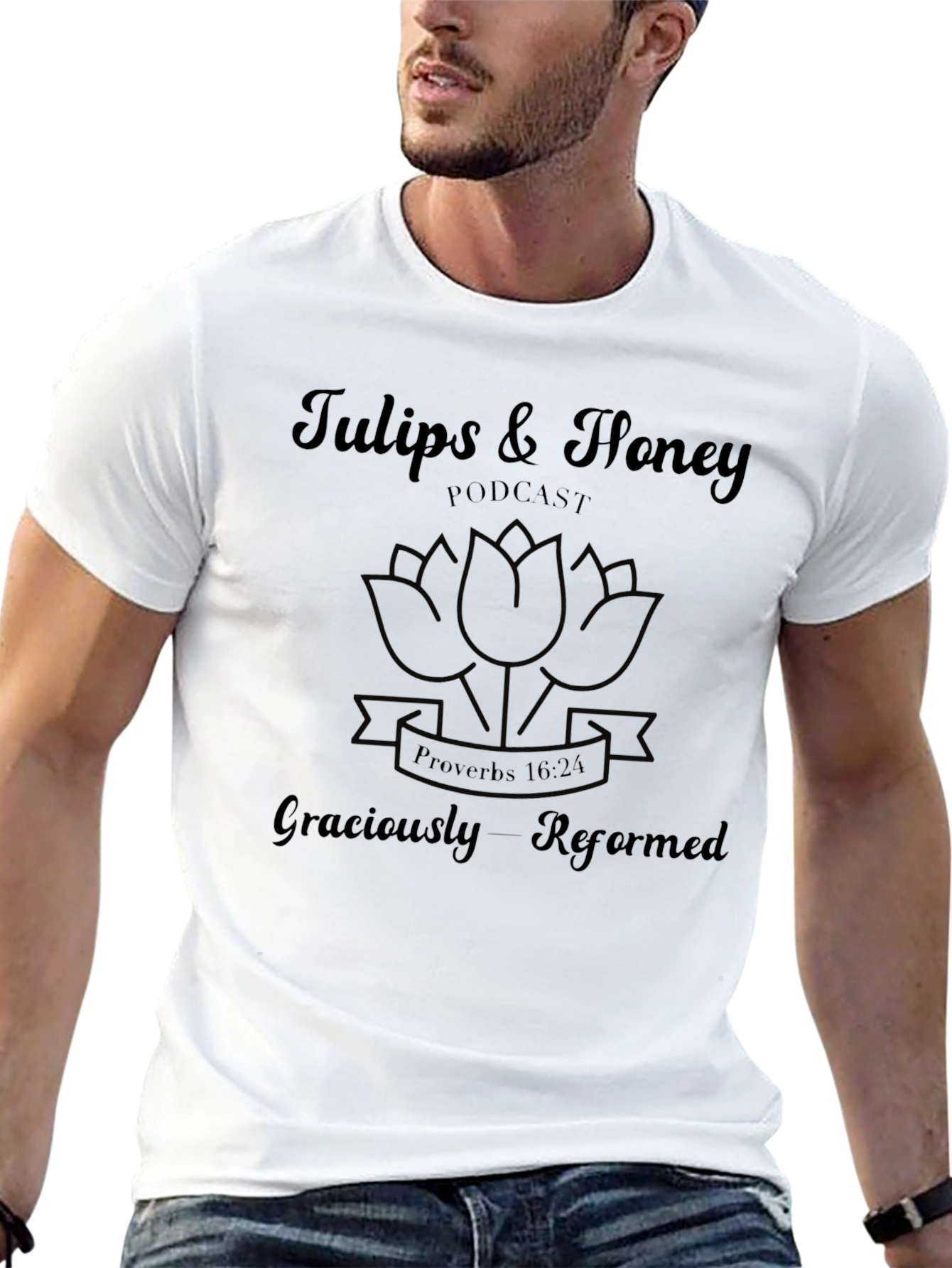 Camiseta Negra Tulips & Honey Podcast