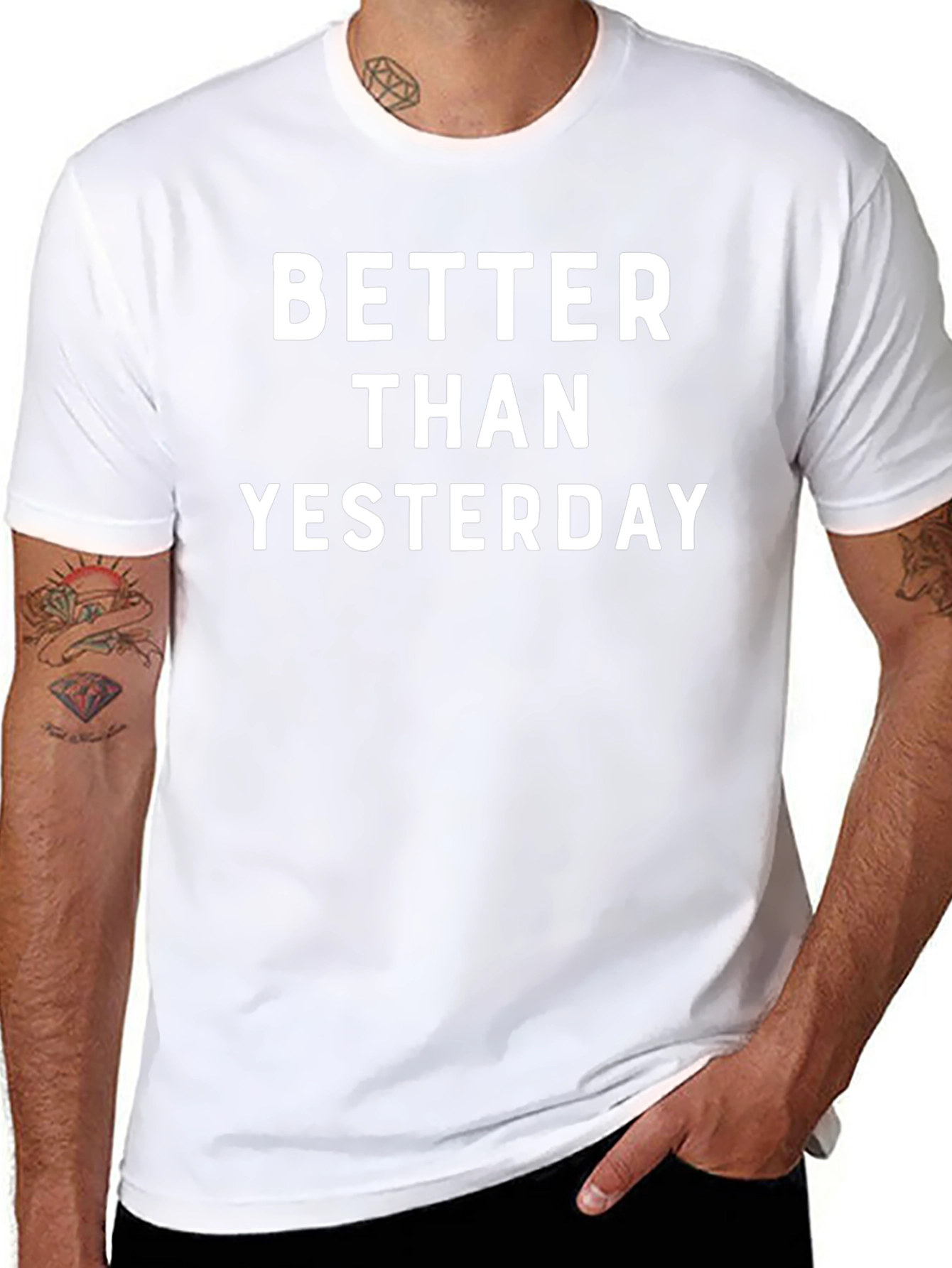 Camiseta Negra: Better Than Yesterday