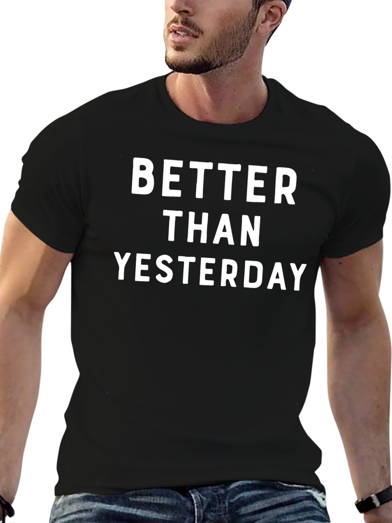Camiseta Negra: Better Than Yesterday