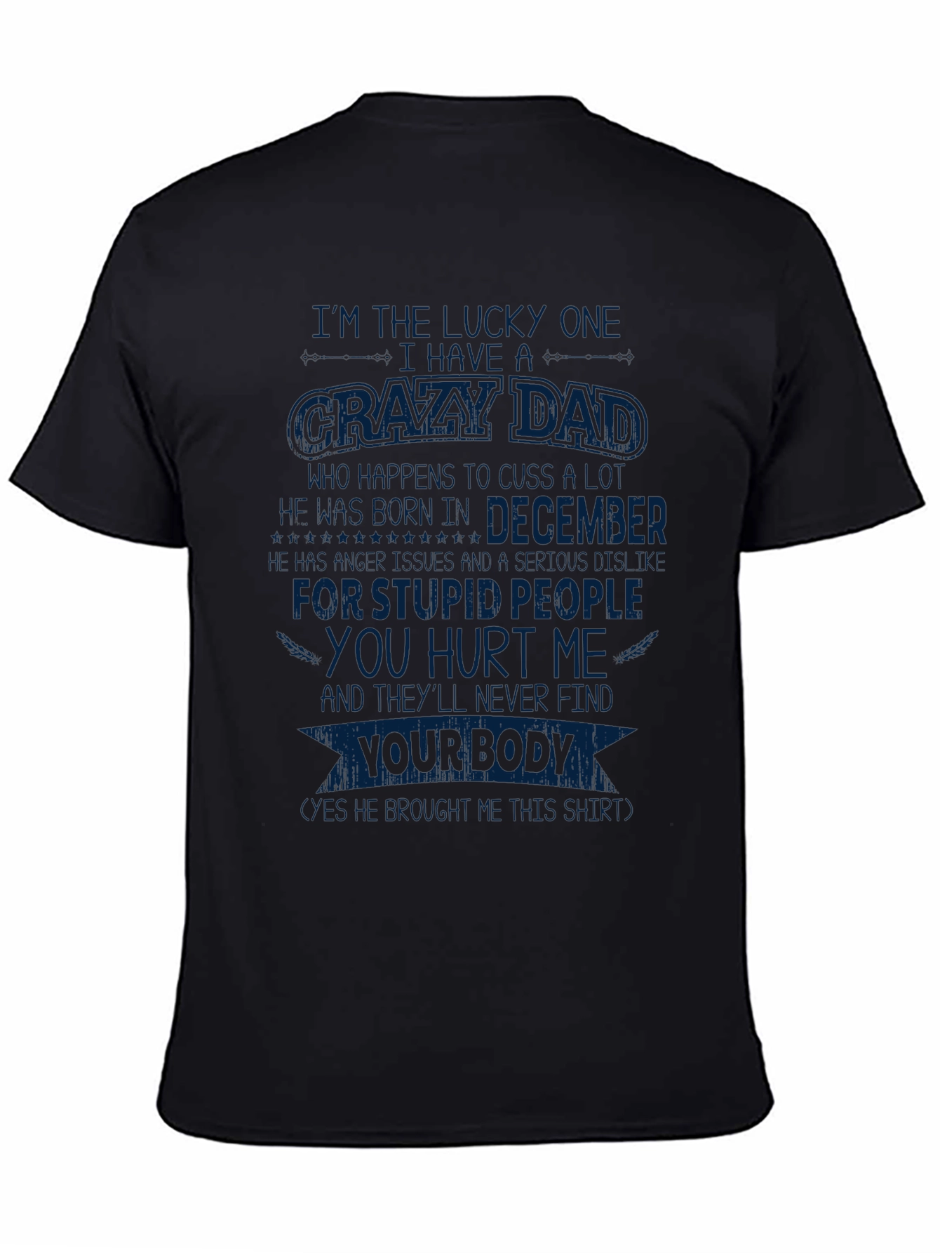 Camiseta Hombre Crazy Dad Diciembre