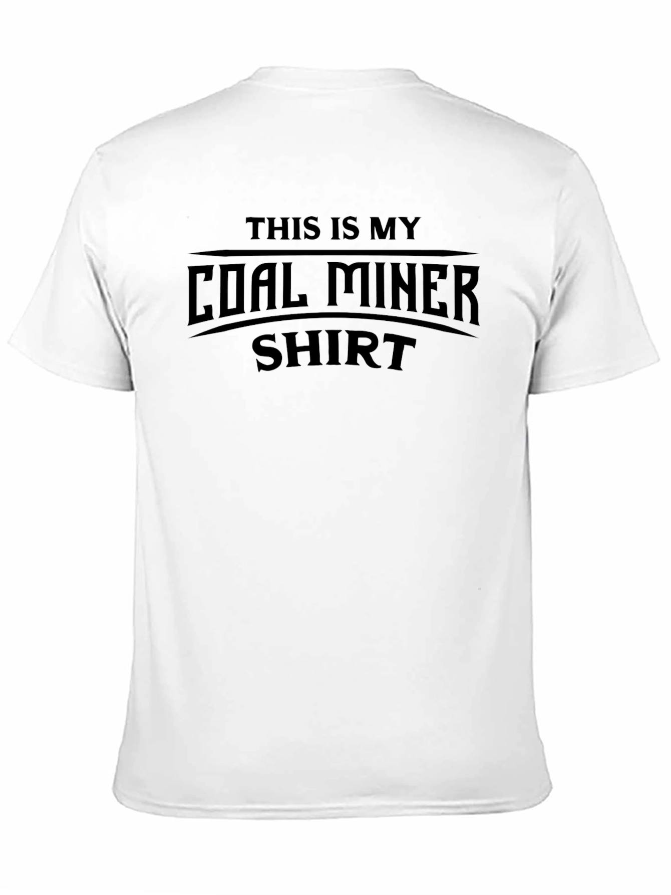 Camiseta Negra This is My Coal Miner Shirt