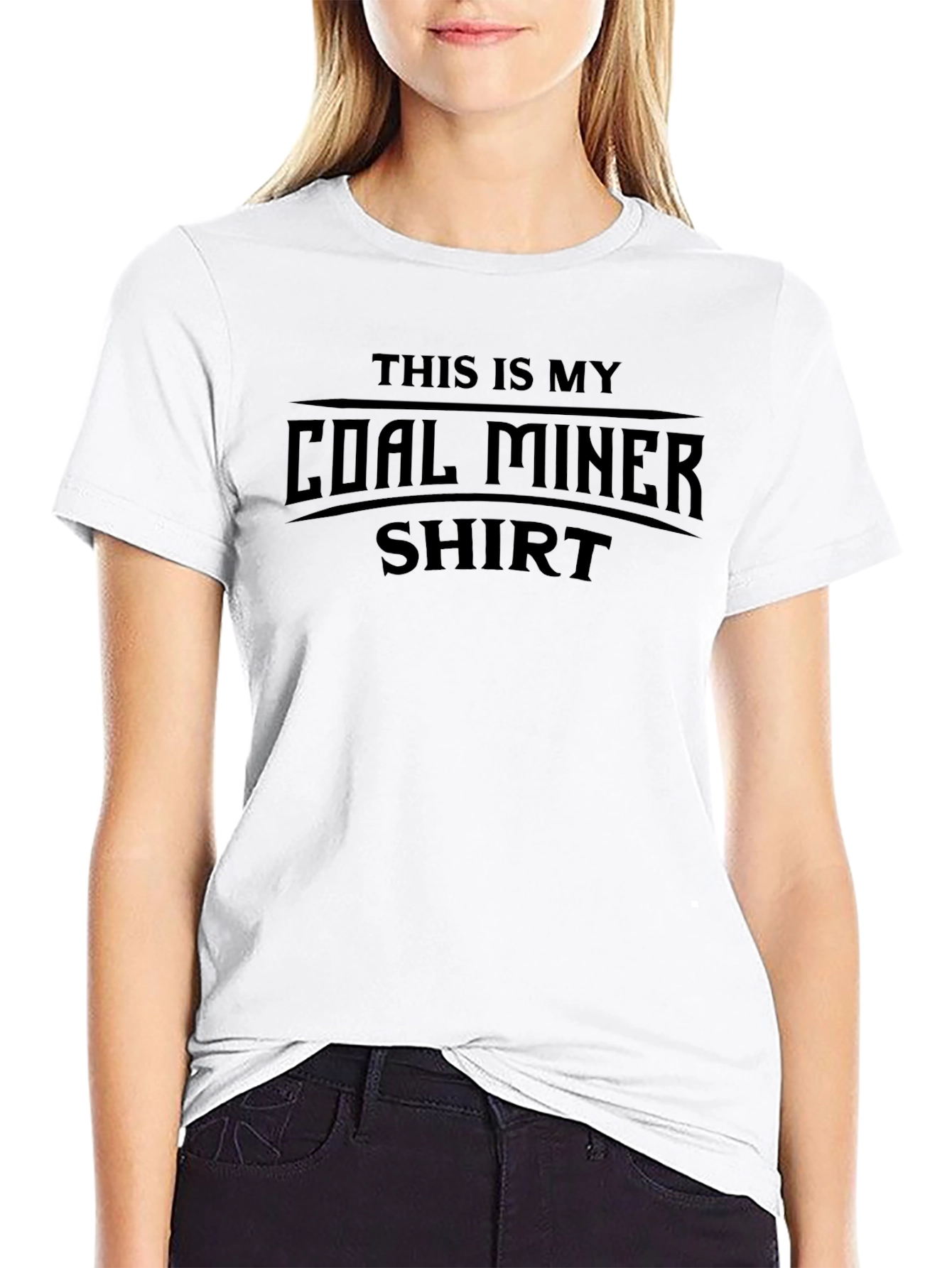 Camiseta Negra This is My Coal Miner Shirt