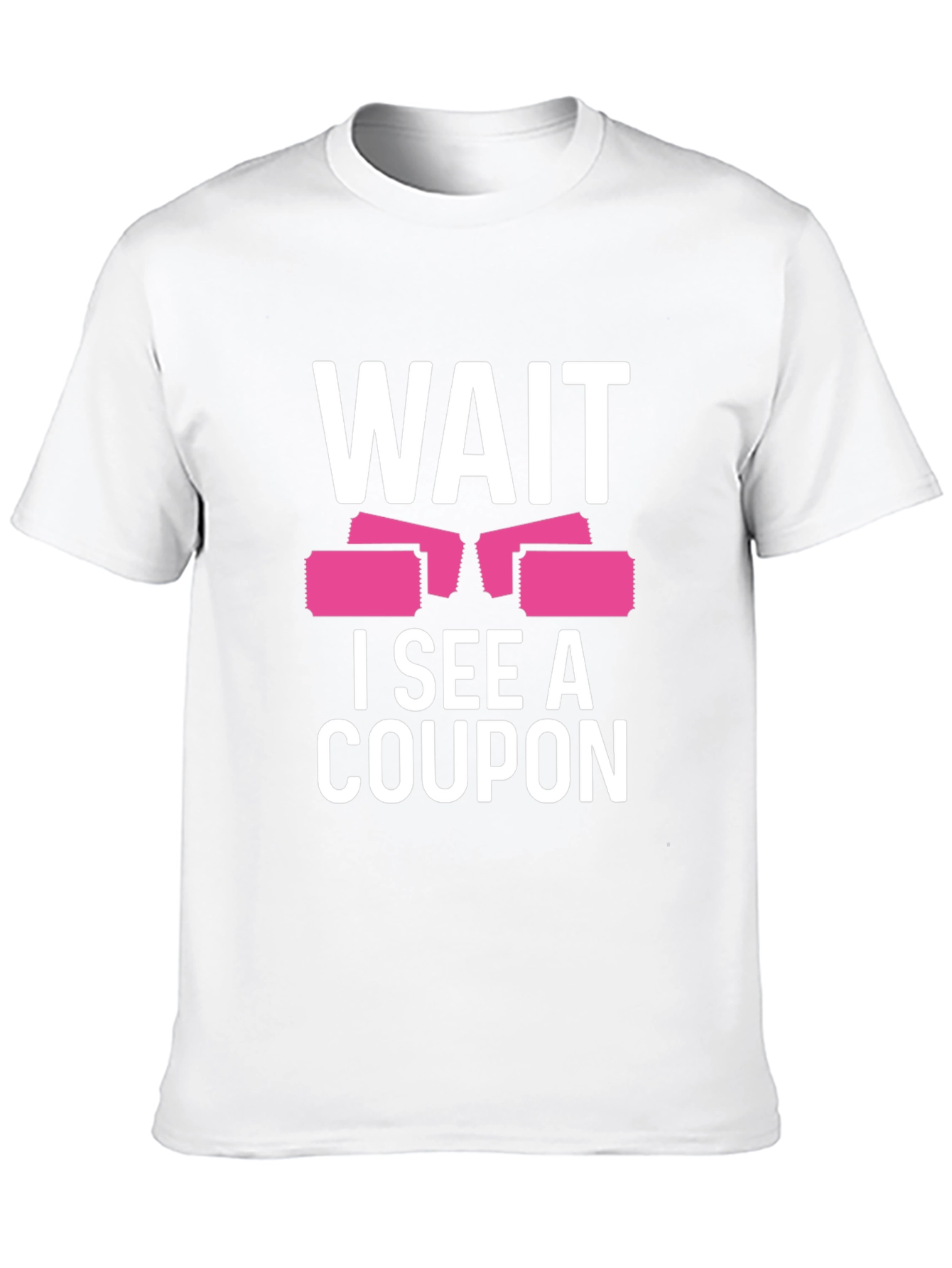 Camiseta Negra Wait I See A Coupon