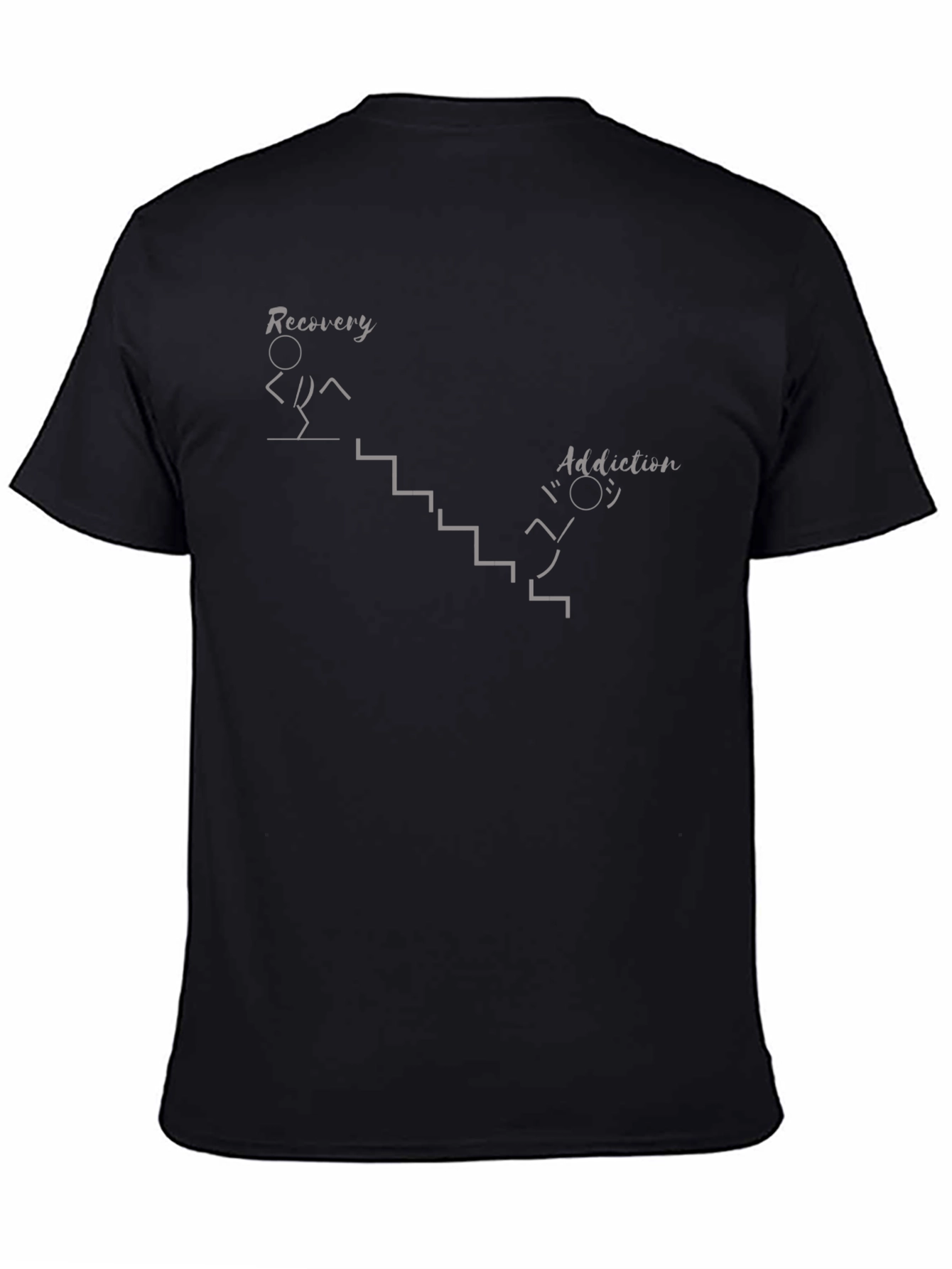 Camiseta Hombre: Recuperación vs Adicción