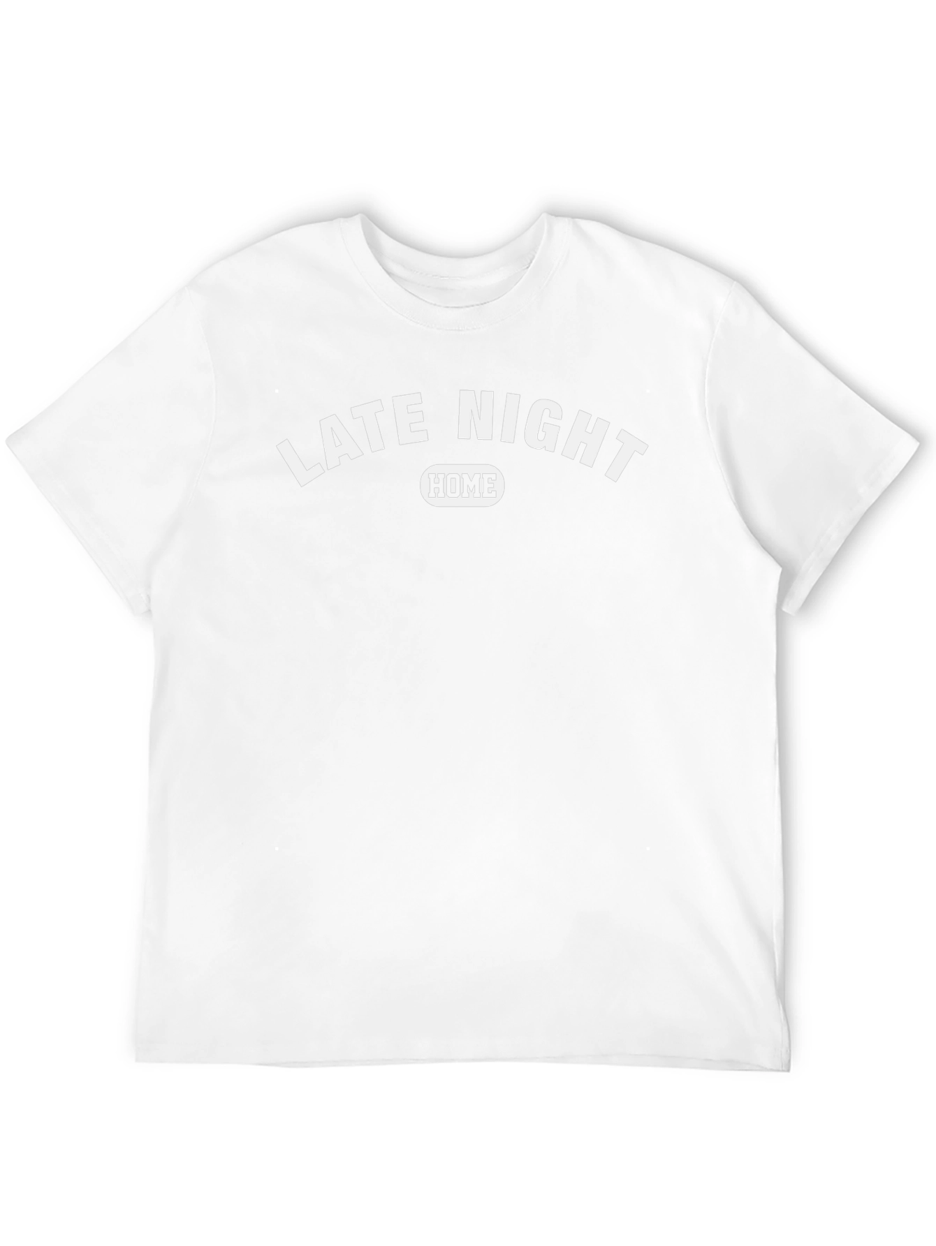 Camiseta Hombre Negra Late Night Home
