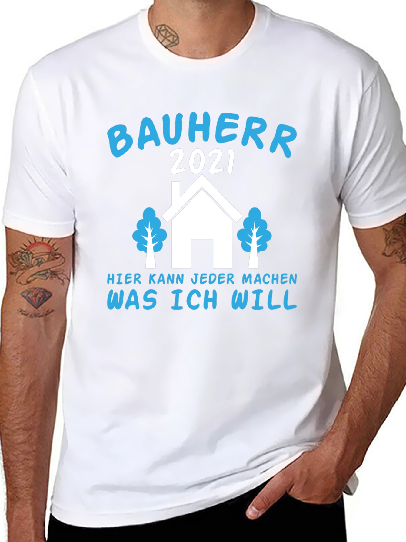 Camiseta Negra Bauherr 2021 para Constructor