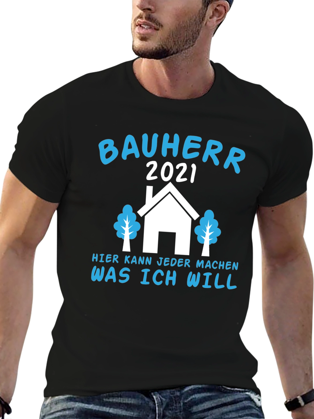 Camiseta Negra Bauherr 2021 para Constructor