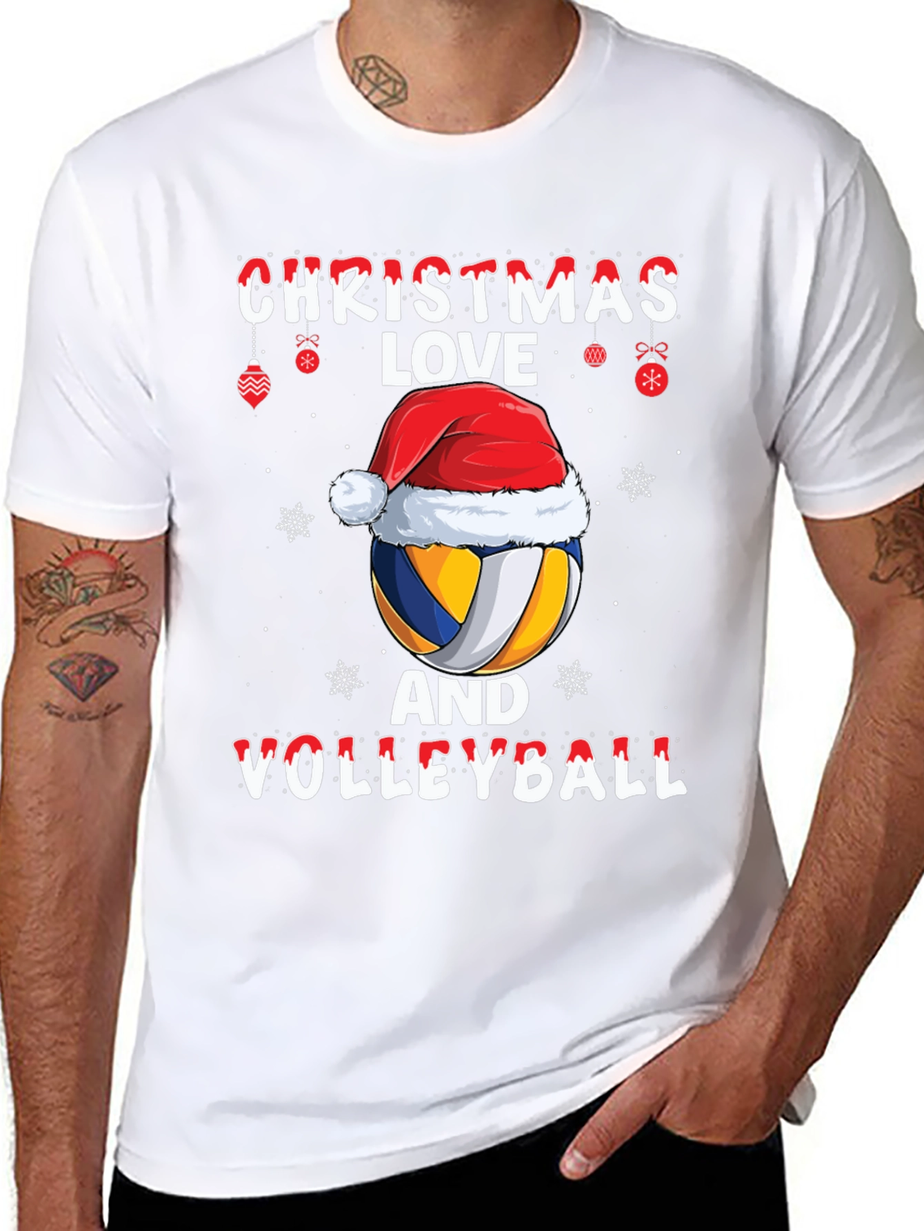 Camiseta Navideña Voleibol Amor