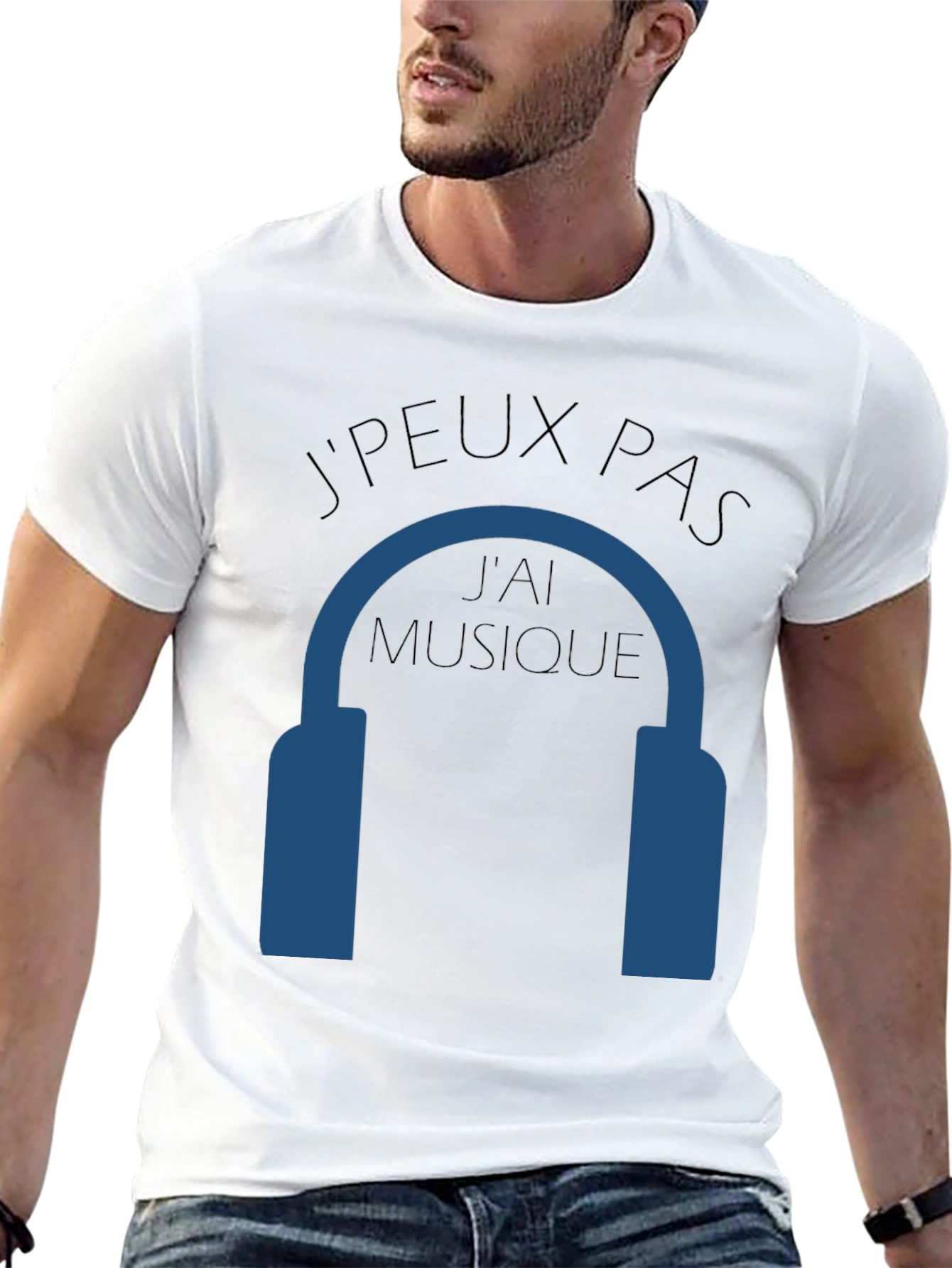 Camiseta Negra JPEUX PAS JAI MUSIQUE