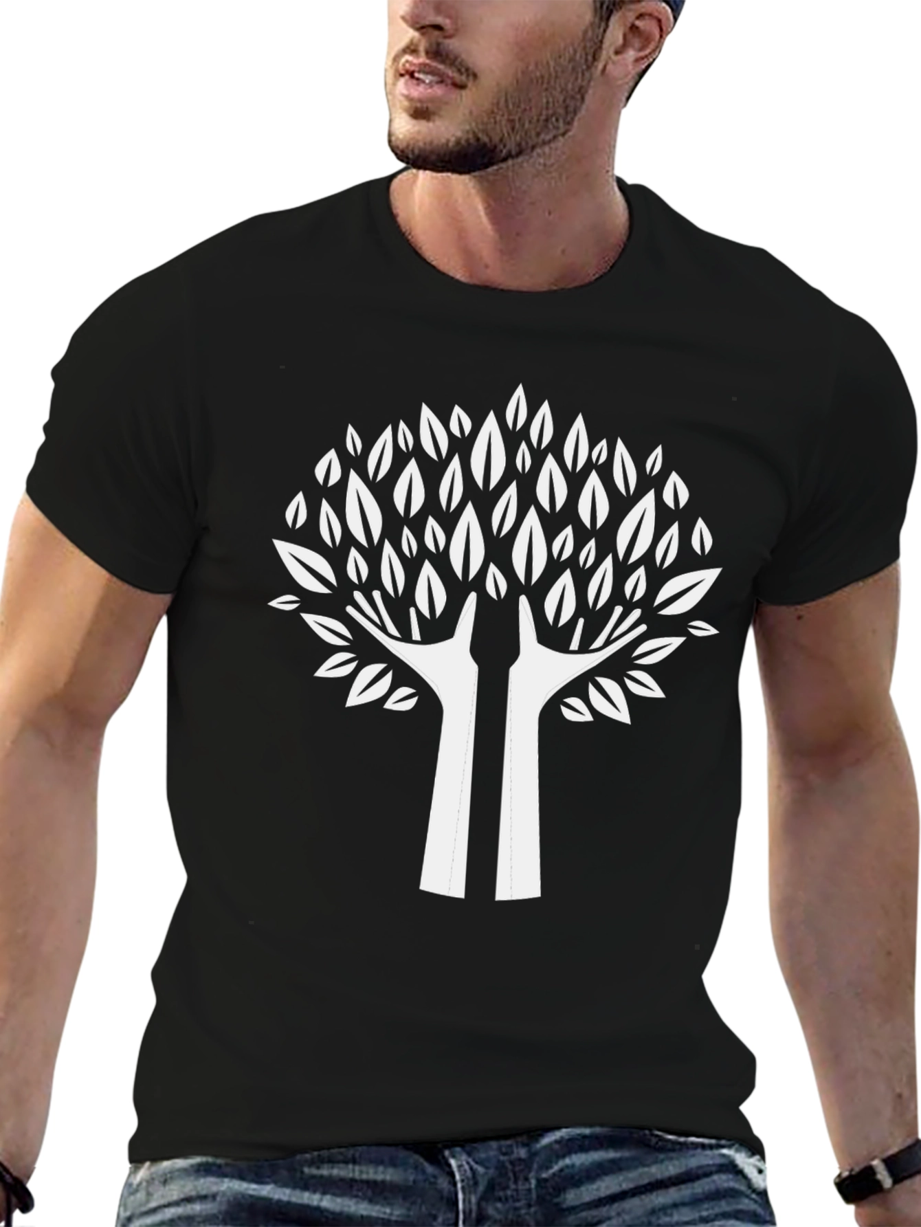 Camiseta Negra Árbol de la Vida Unisex