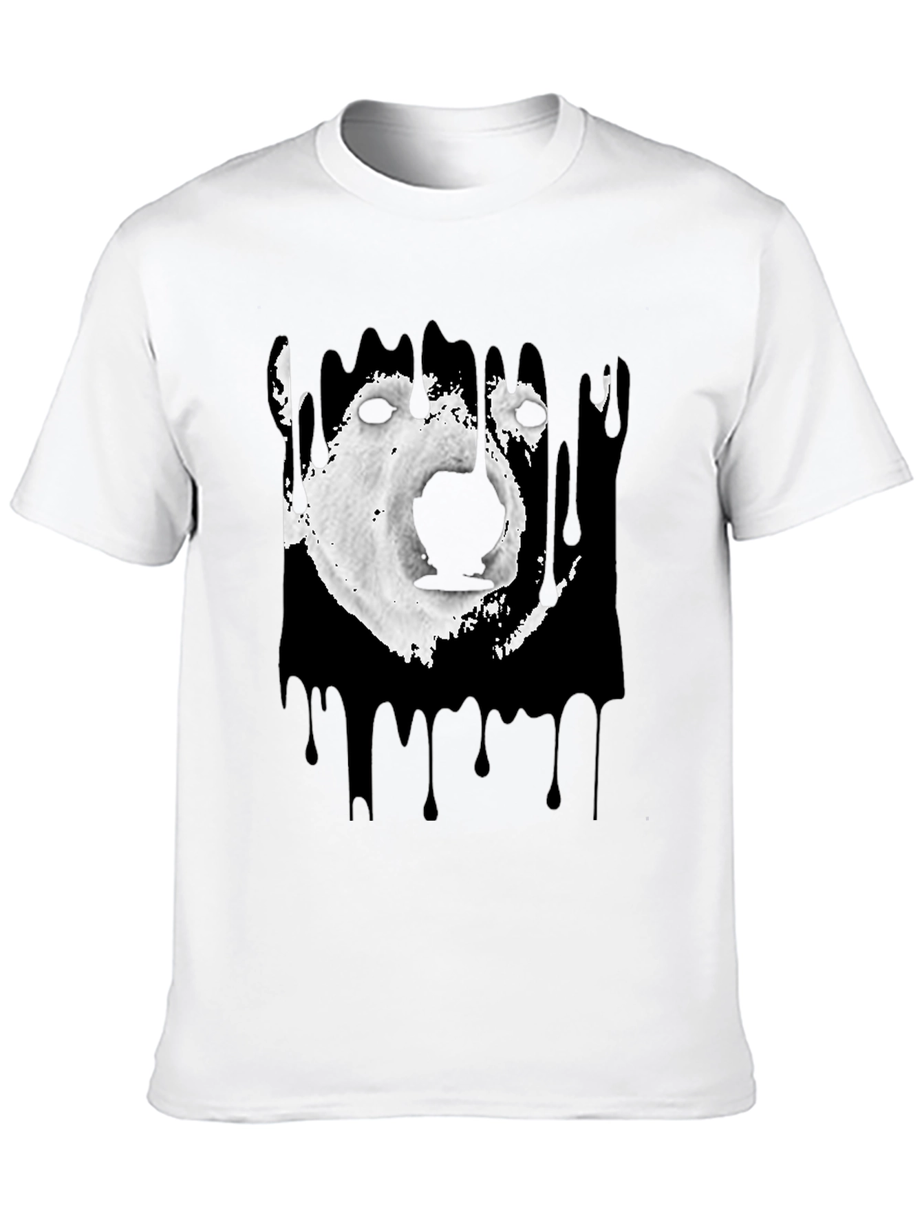 Camiseta Hombre Oso Polar Abstracto Diseño Moderno