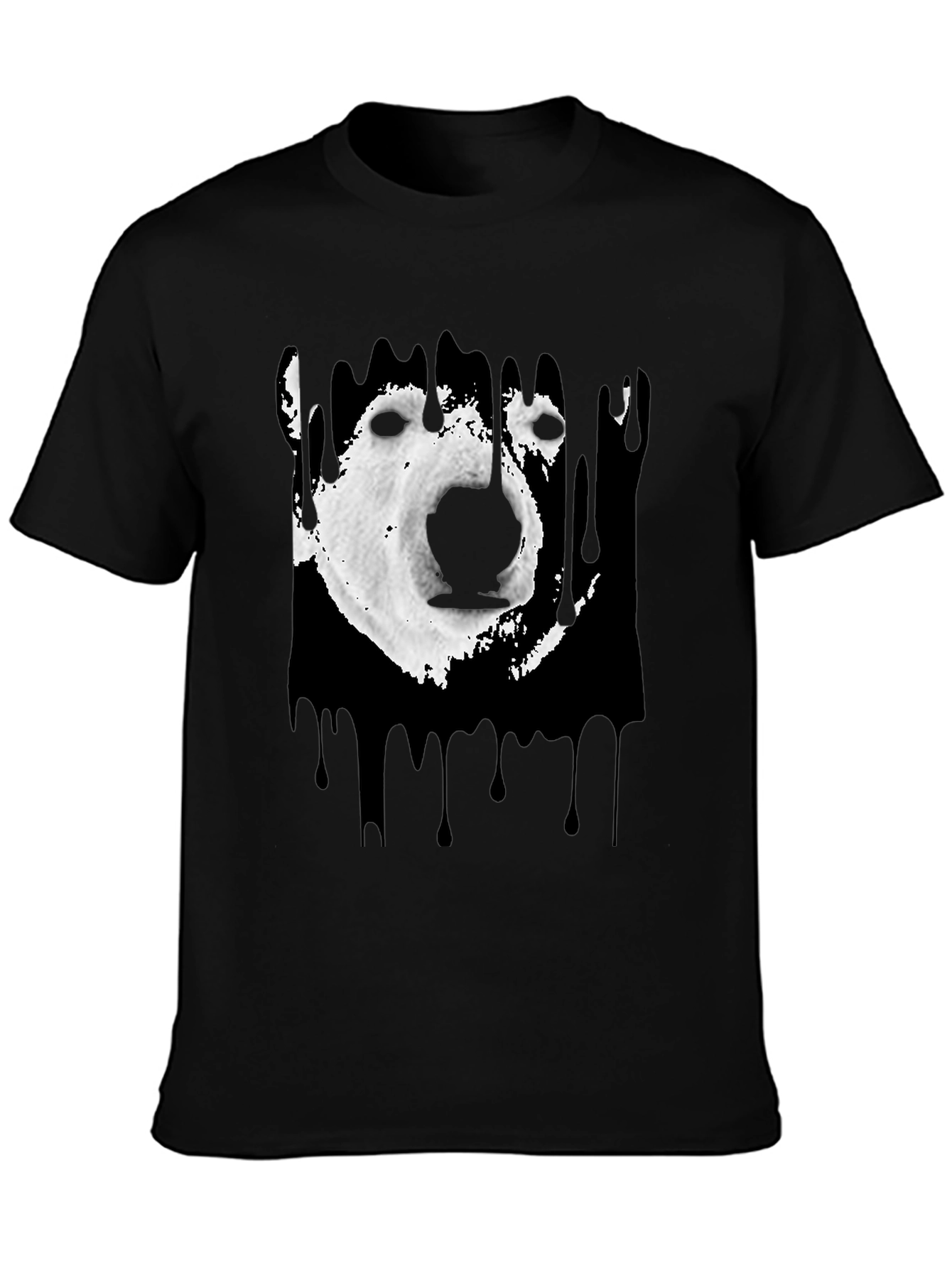 Camiseta Hombre Oso Polar Abstracto Diseño Moderno