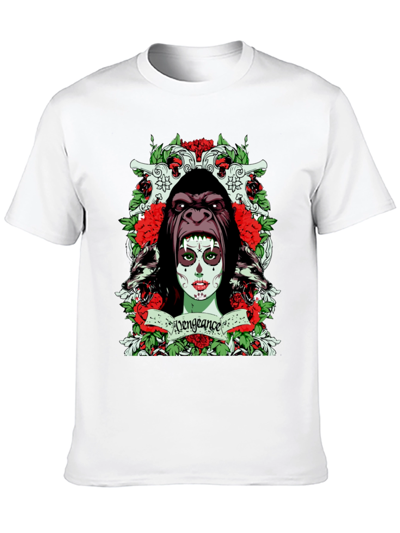 Camiseta Negra con Diseño Venganza