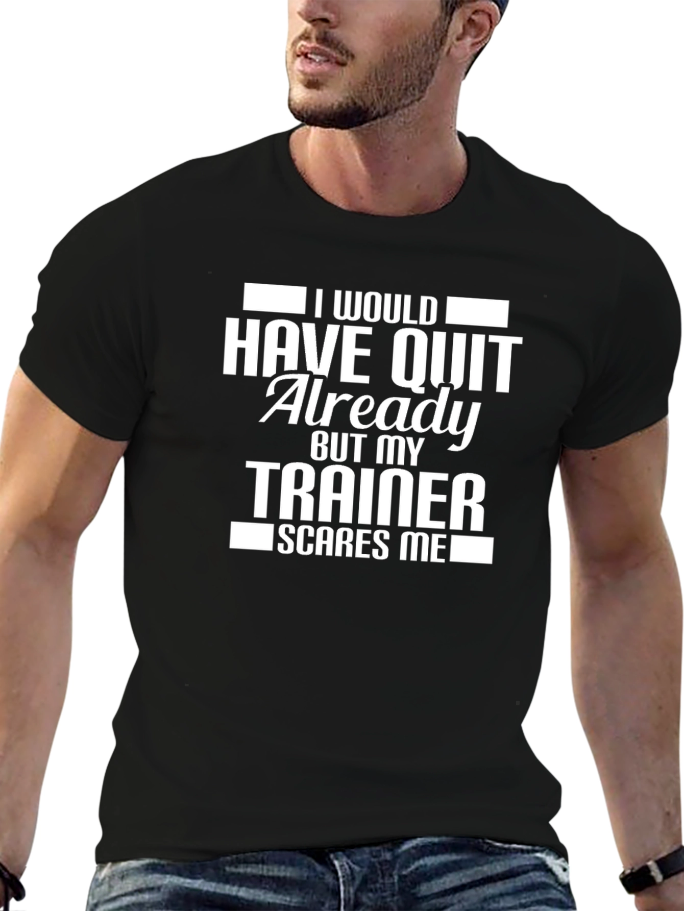 Camiseta Negra: Mi Entrenador Da Miedo
